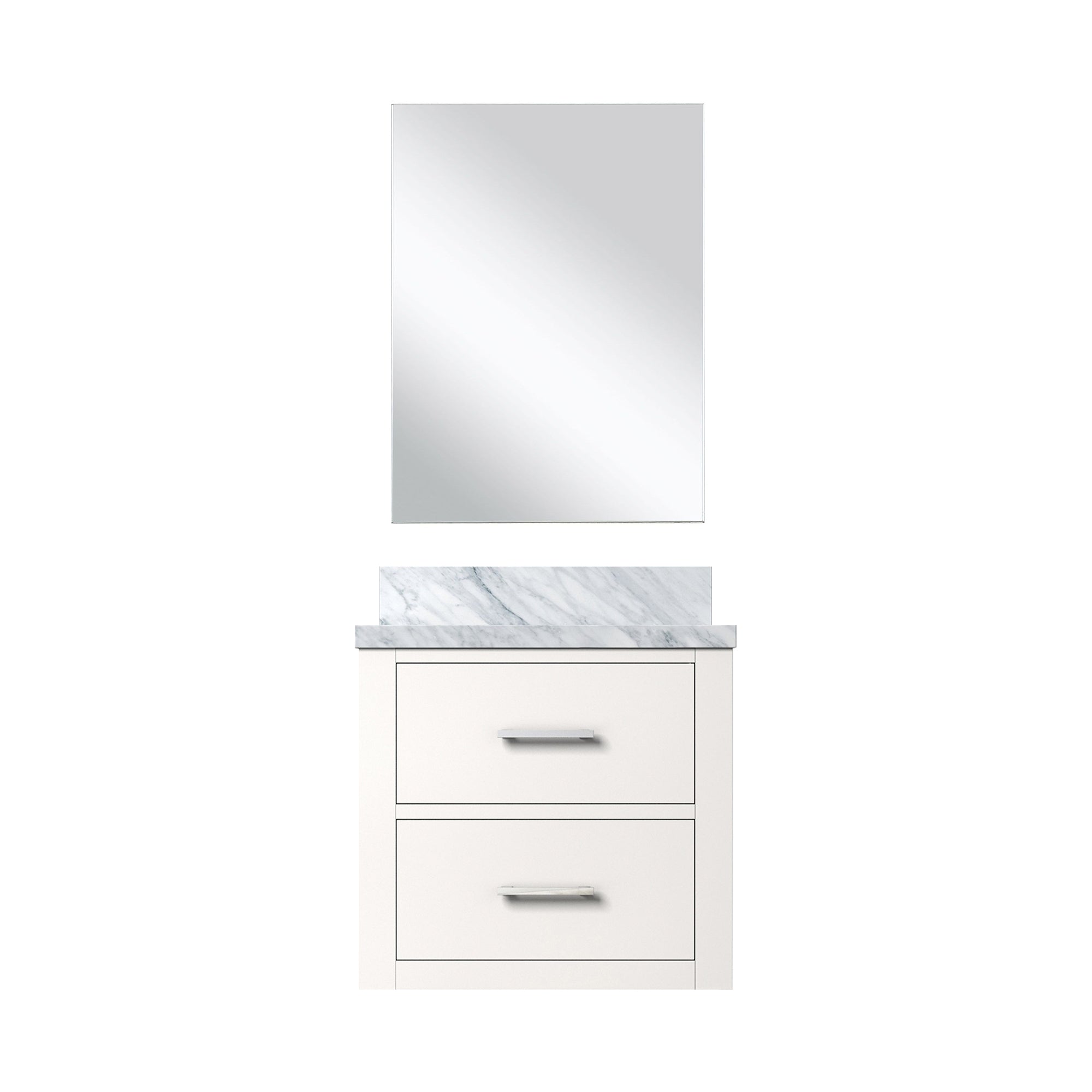 Castor 20 in W x 18 in D White Single Bath Vanity