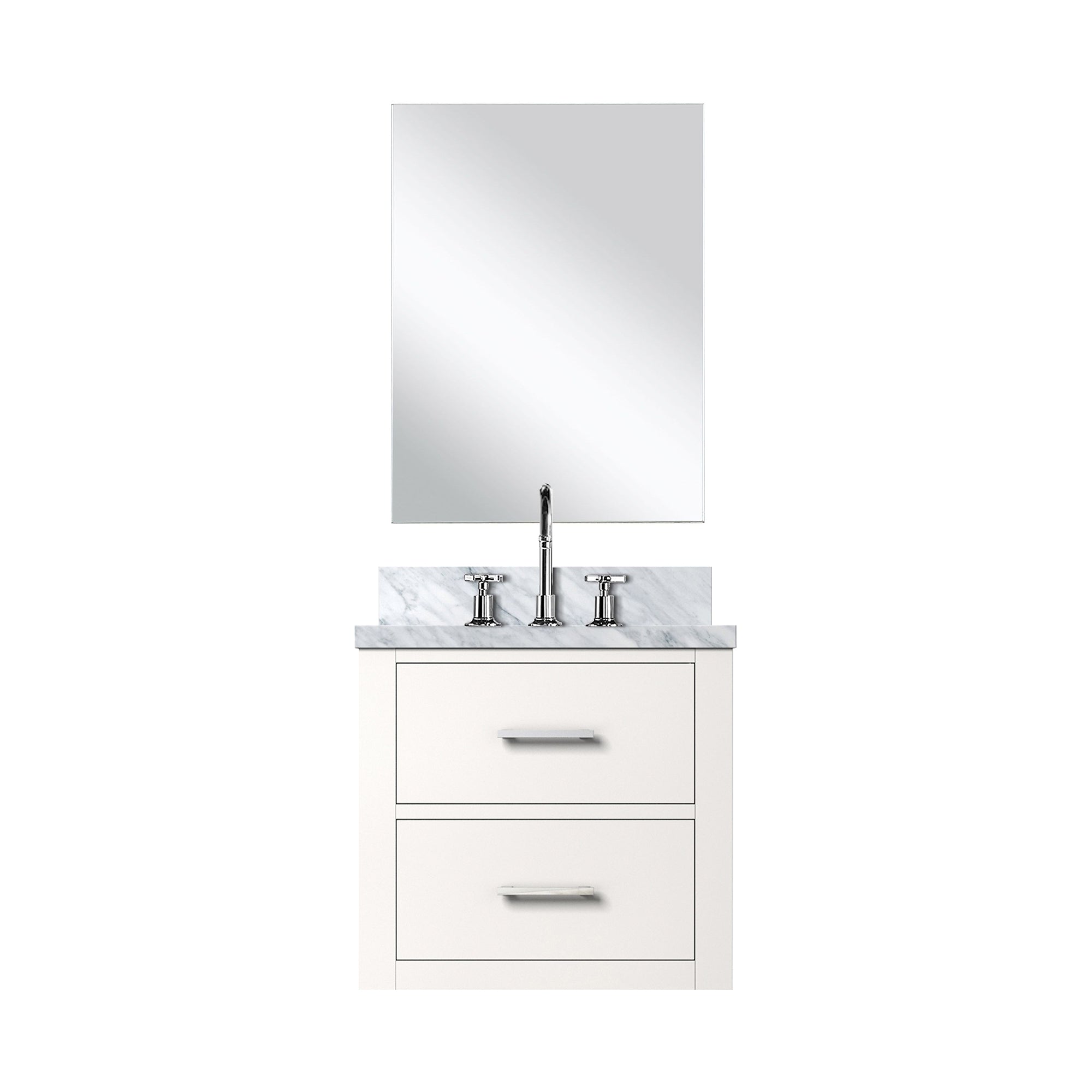 Castor 20 in W x 18 in D White Single Bath Vanity