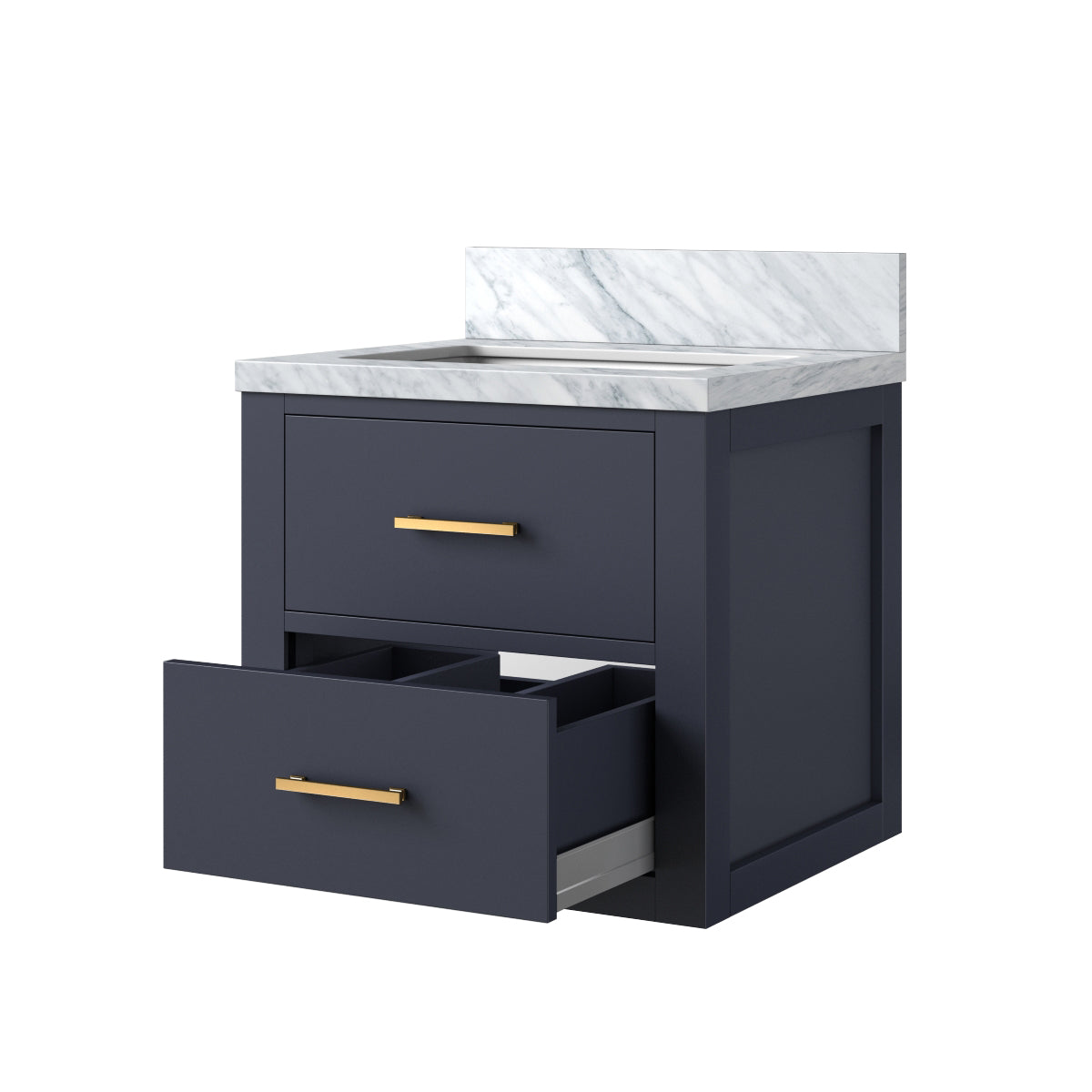 Castor 20 in W x 18 in D Blue Single Bath Vanity