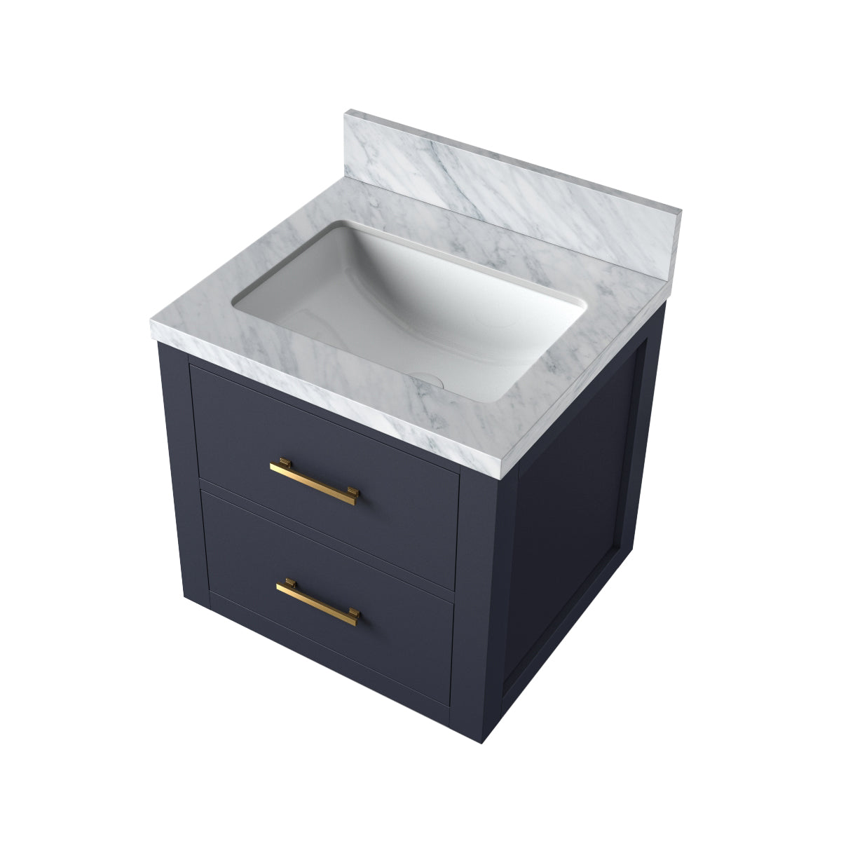 Castor 20 in W x 18 in D Blue Single Bath Vanity