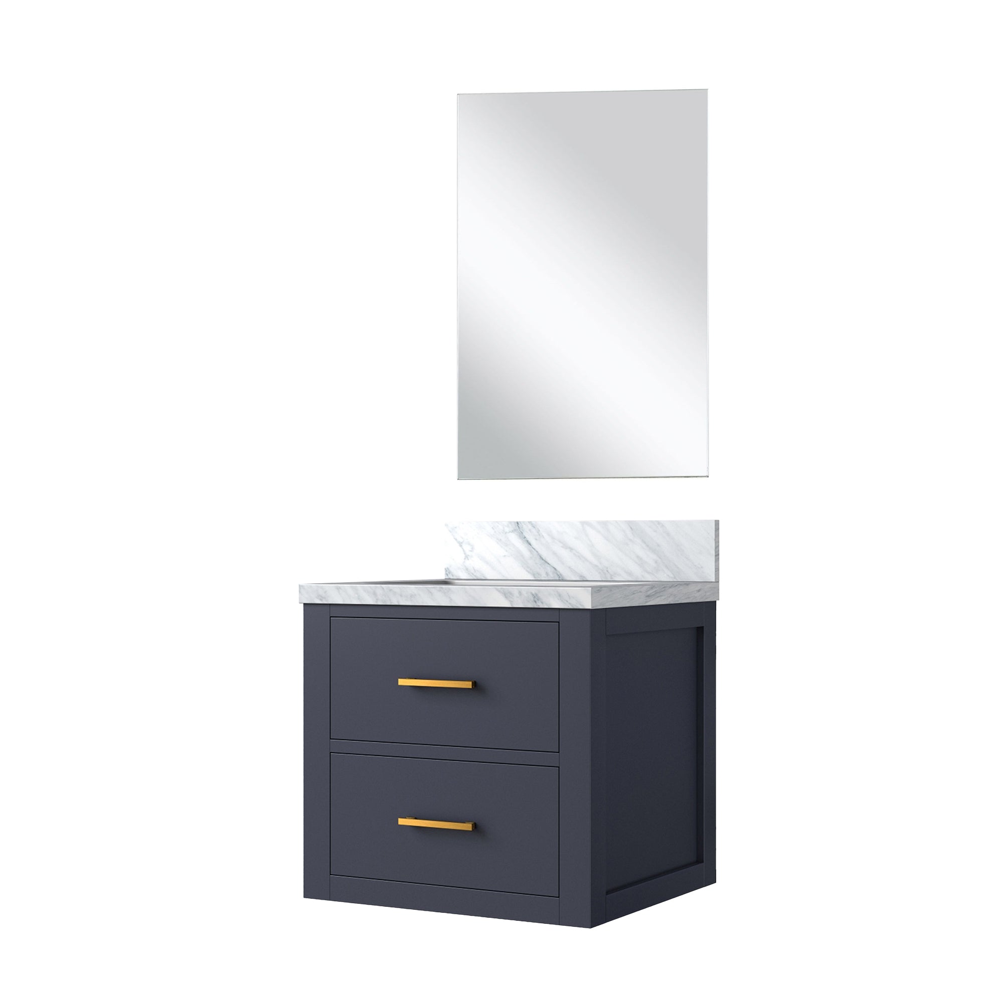 Castor 20 in W x 18 in D Blue Single Bath Vanity