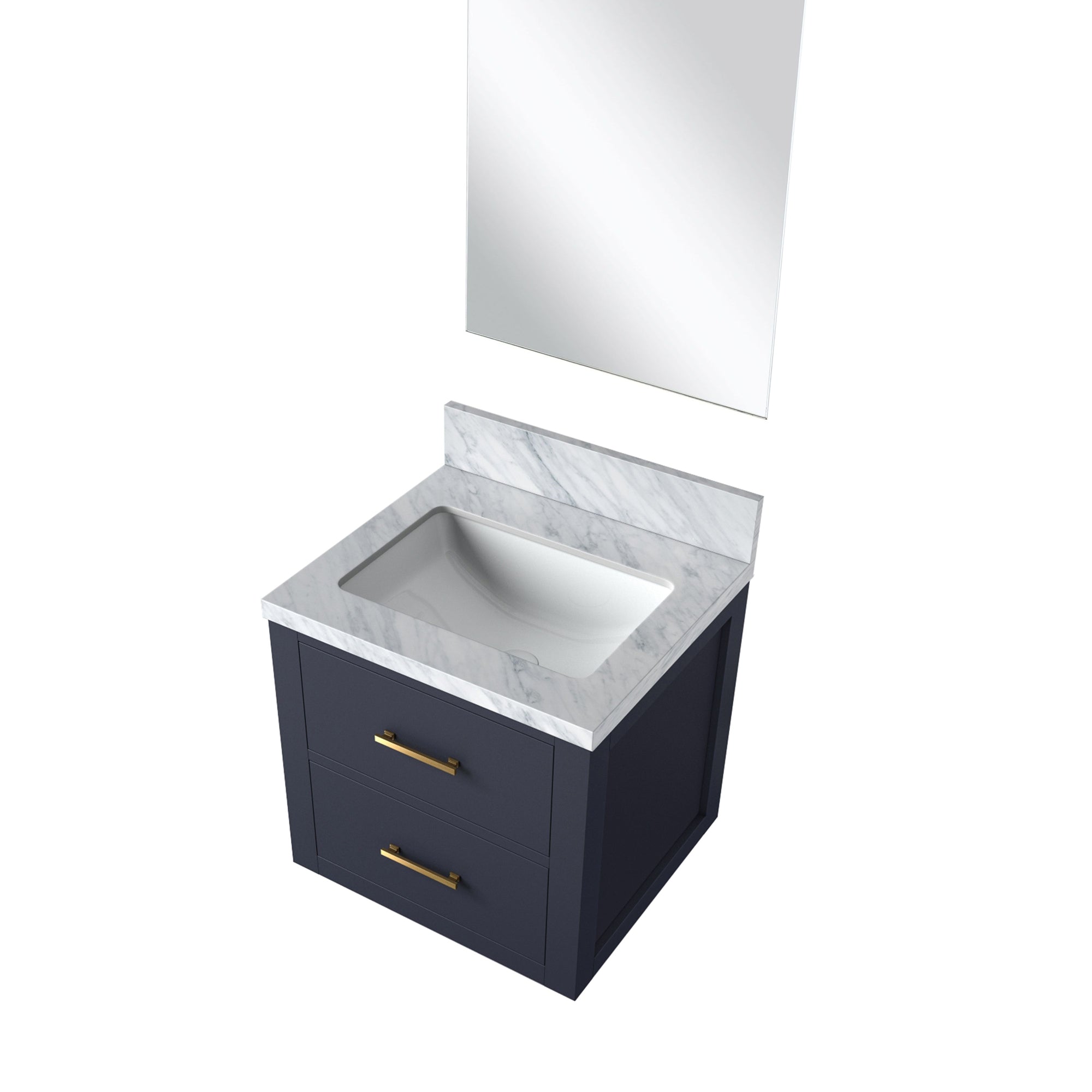 Castor 20 in W x 18 in D Blue Single Bath Vanity