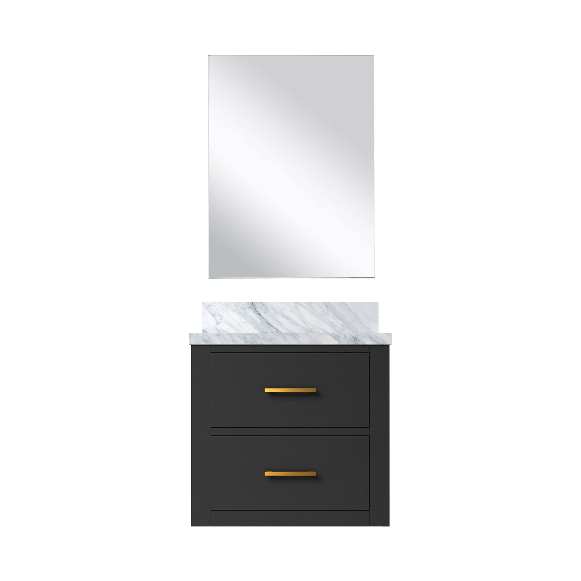 Castor 20 in W x 18 in D Black Single Bath Vanity