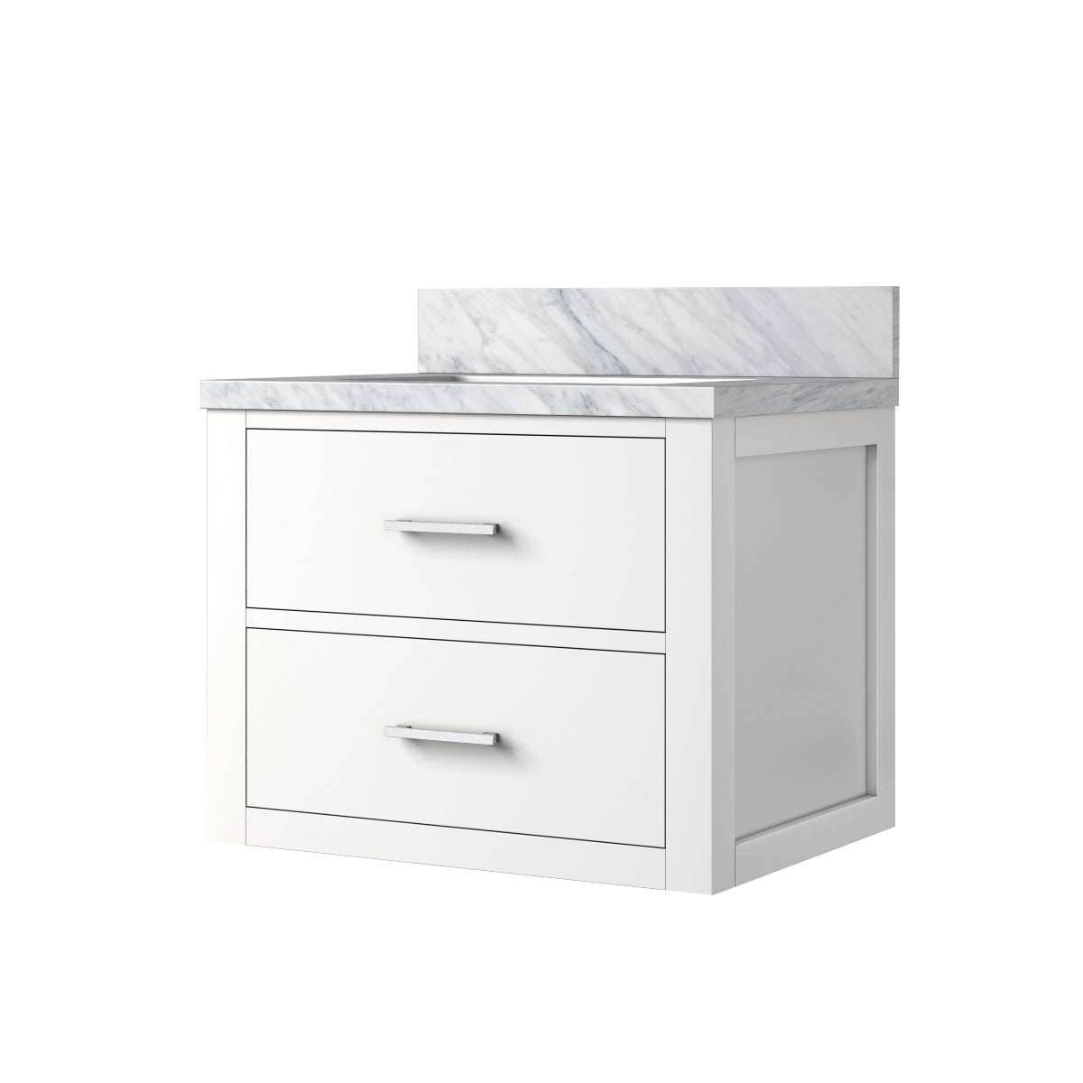 Castor 24 in W x 18 in D White Single Bath Vanity