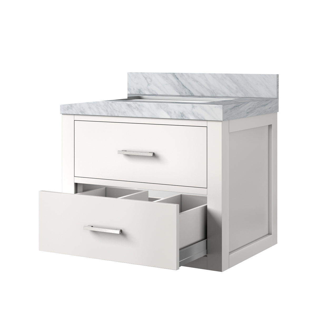 Castor 24 in W x 18 in D White Single Bath Vanity