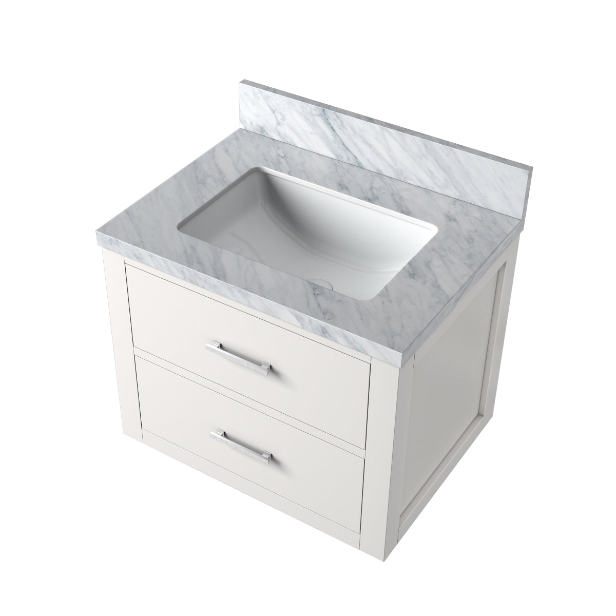 Castor 24 in W x 18 in D White Single Bath Vanity