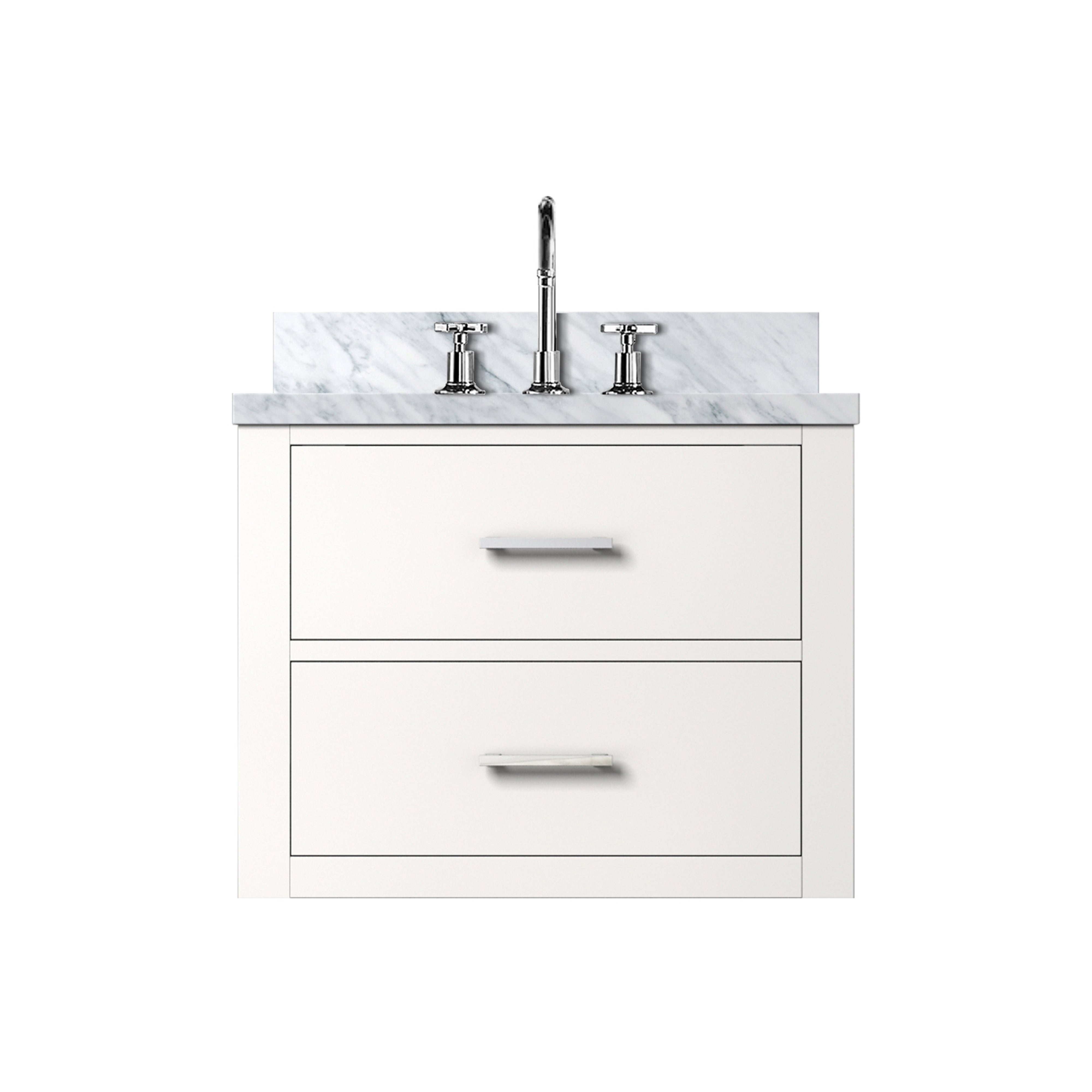 Castor 24 in W x 18 in D White Single Bath Vanity