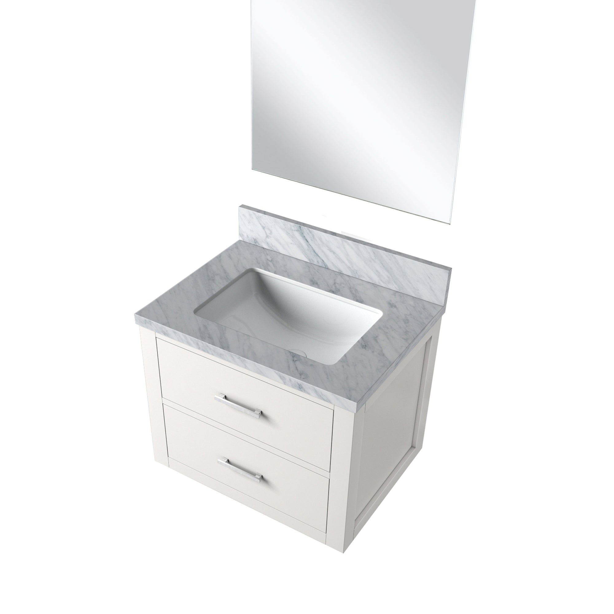 Castor 24 in W x 18 in D White Single Bath Vanity