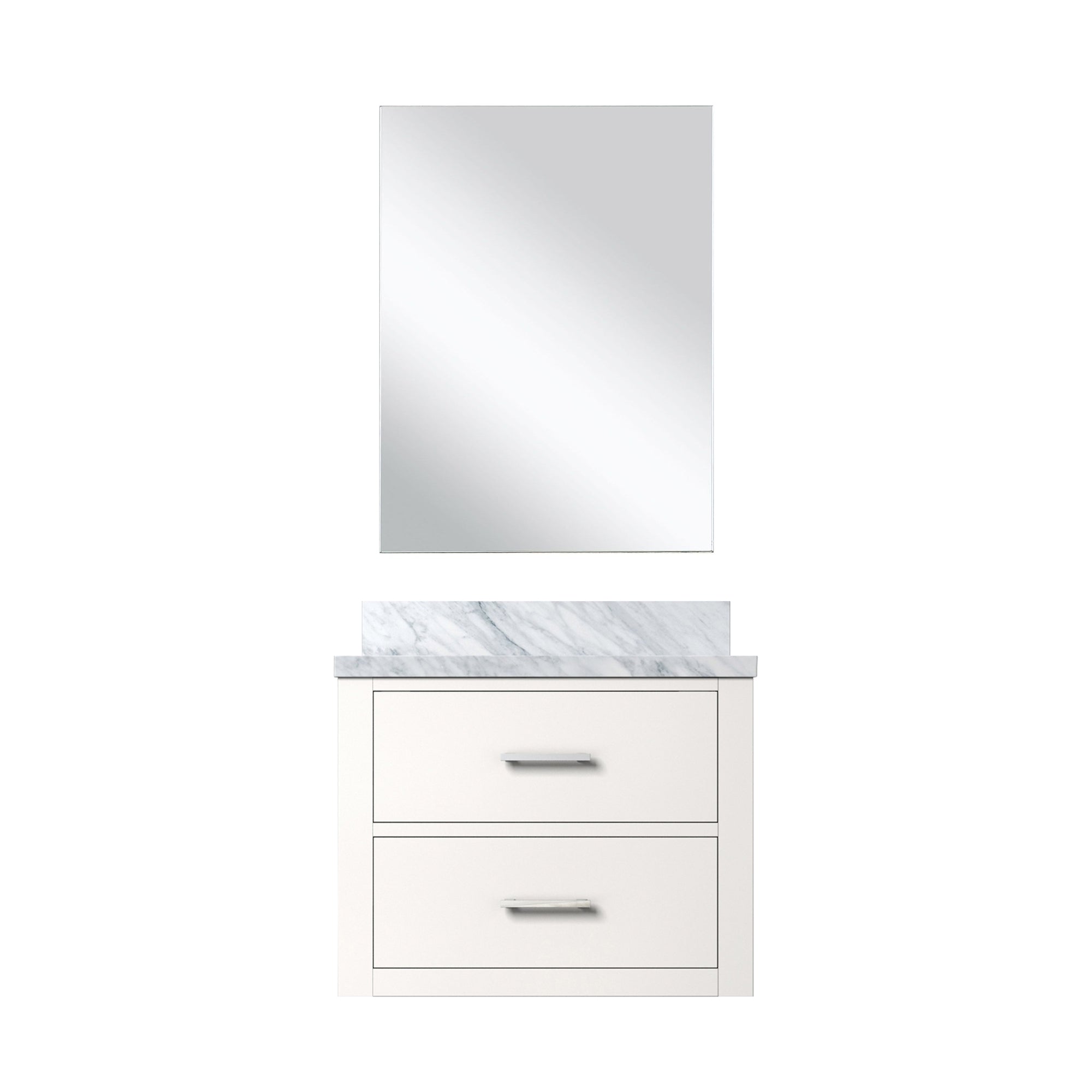 Castor 24 in W x 18 in D White Single Bath Vanity