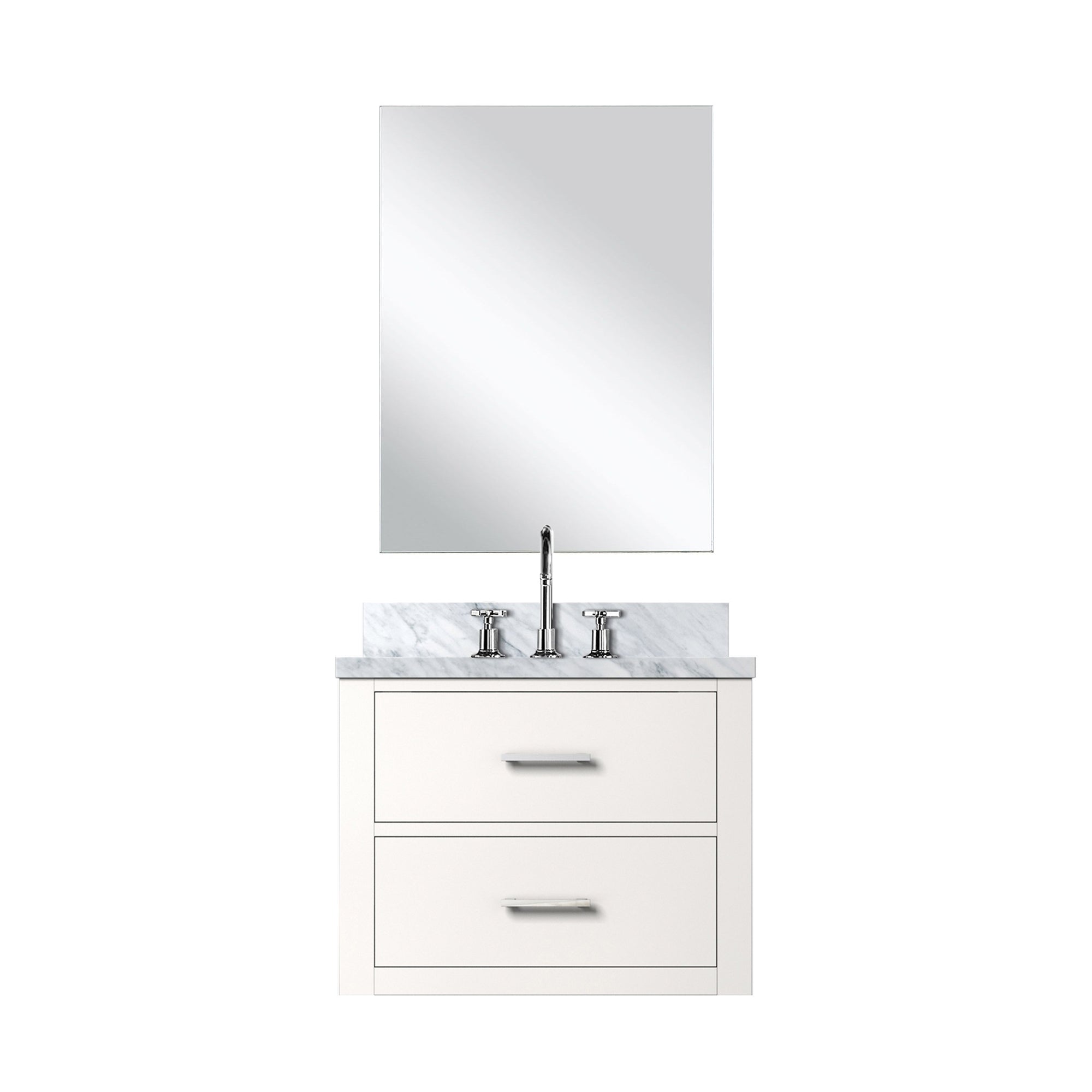Castor 24 in W x 18 in D White Single Bath Vanity
