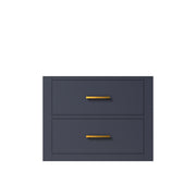 Castor 24 in W x 18 in D Blue Single Bath Vanity