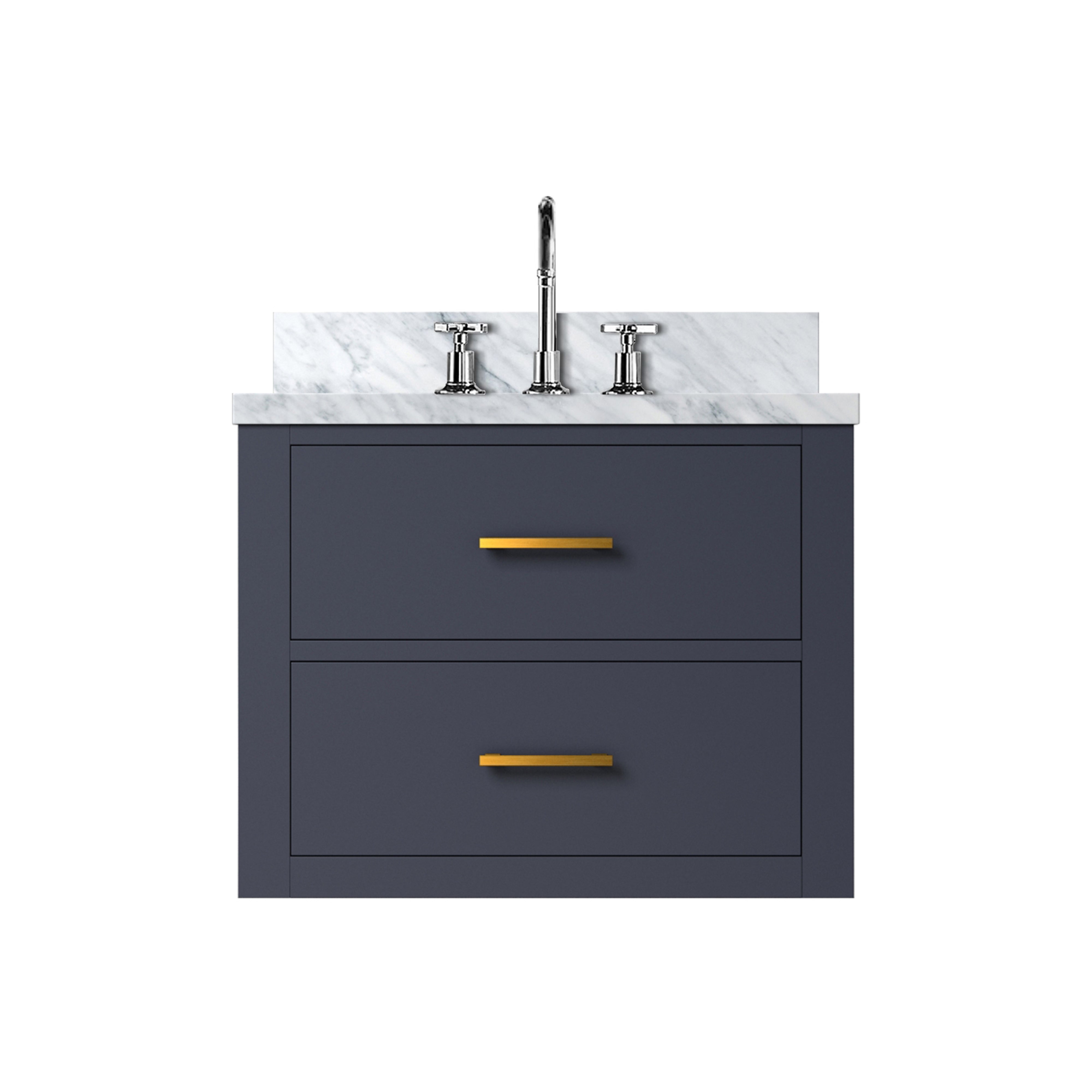 Castor 24 in W x 18 in D Blue Single Bath Vanity