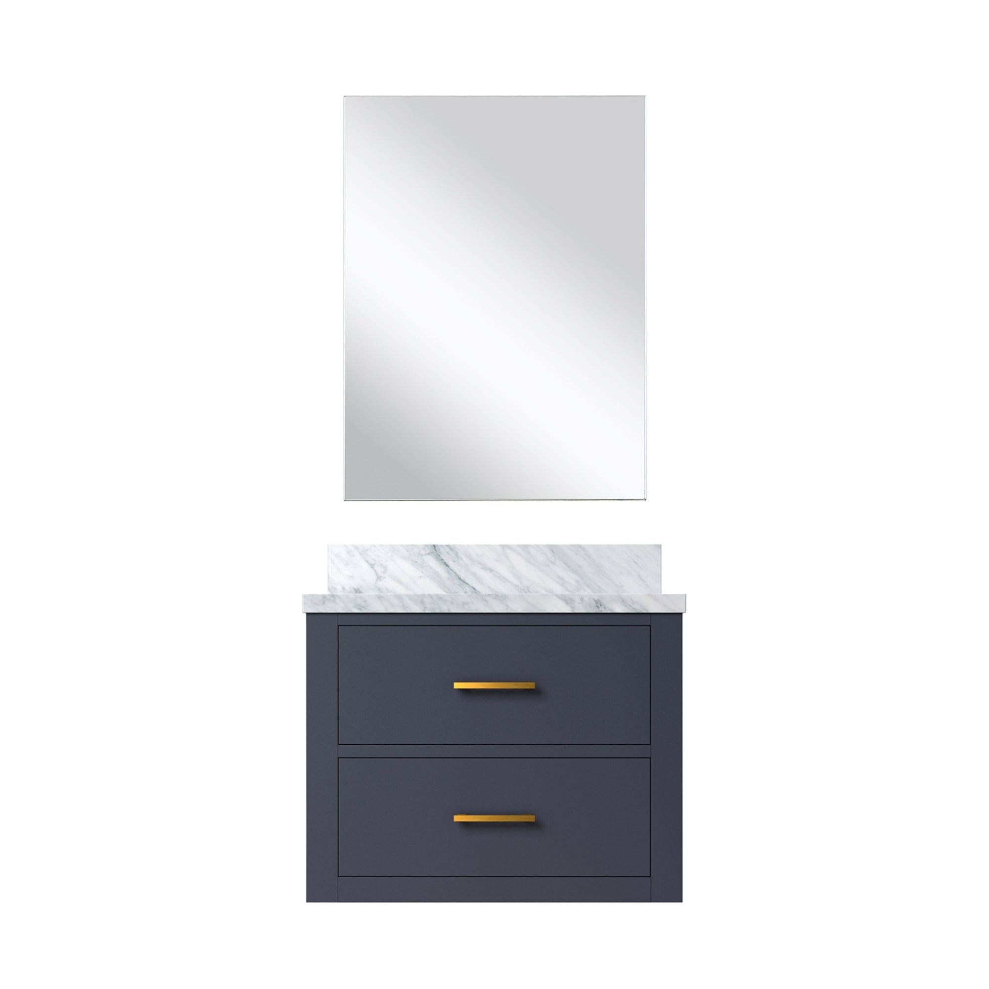 Castor 24 in W x 18 in D Blue Single Bath Vanity
