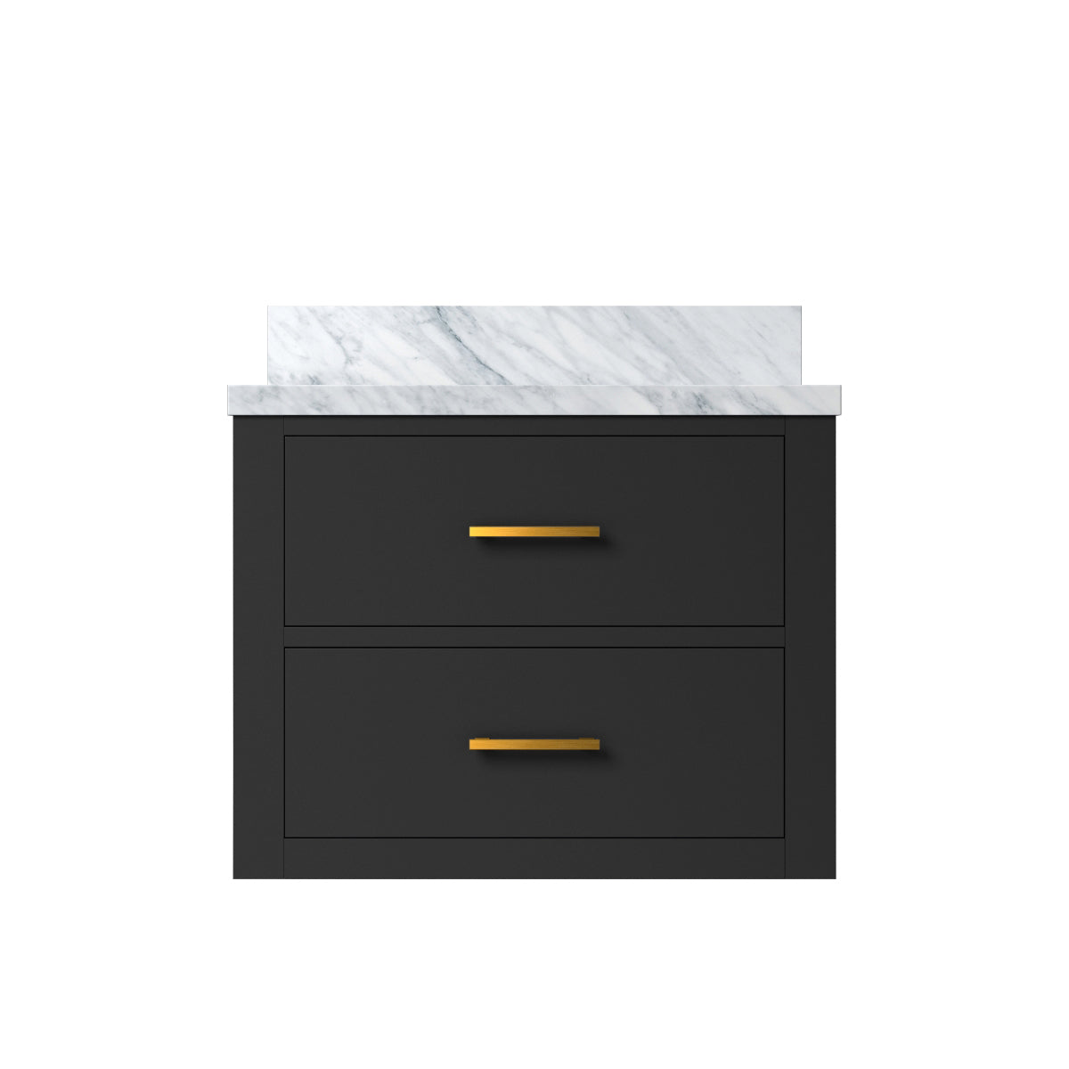 Castor 24 in W x 18 in D Black Single Bath Vanity