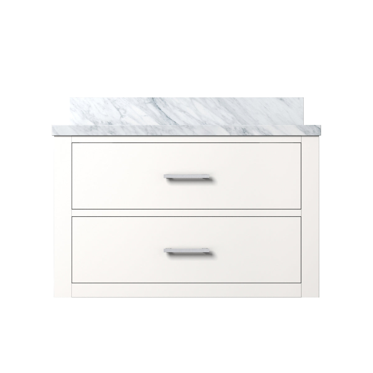 Castor 30 in W x 22 in D White Double Bath Vanity