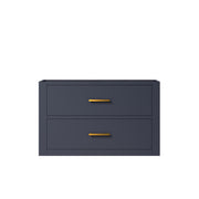 Castor 30 in W x 22 in D Blue Single Bath Vanity