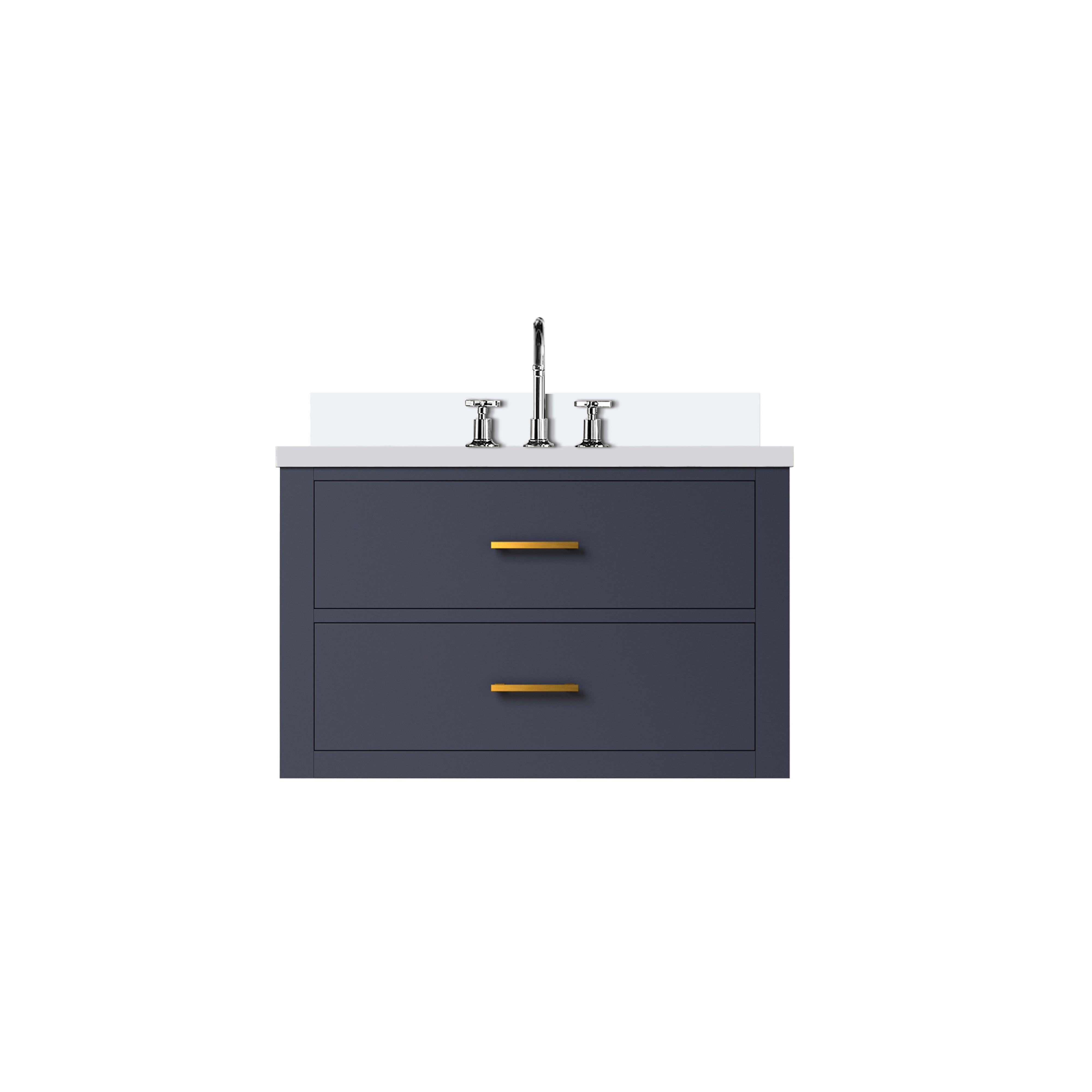 Castor 30 in W x 22 in D Blue Double Bath Vanity