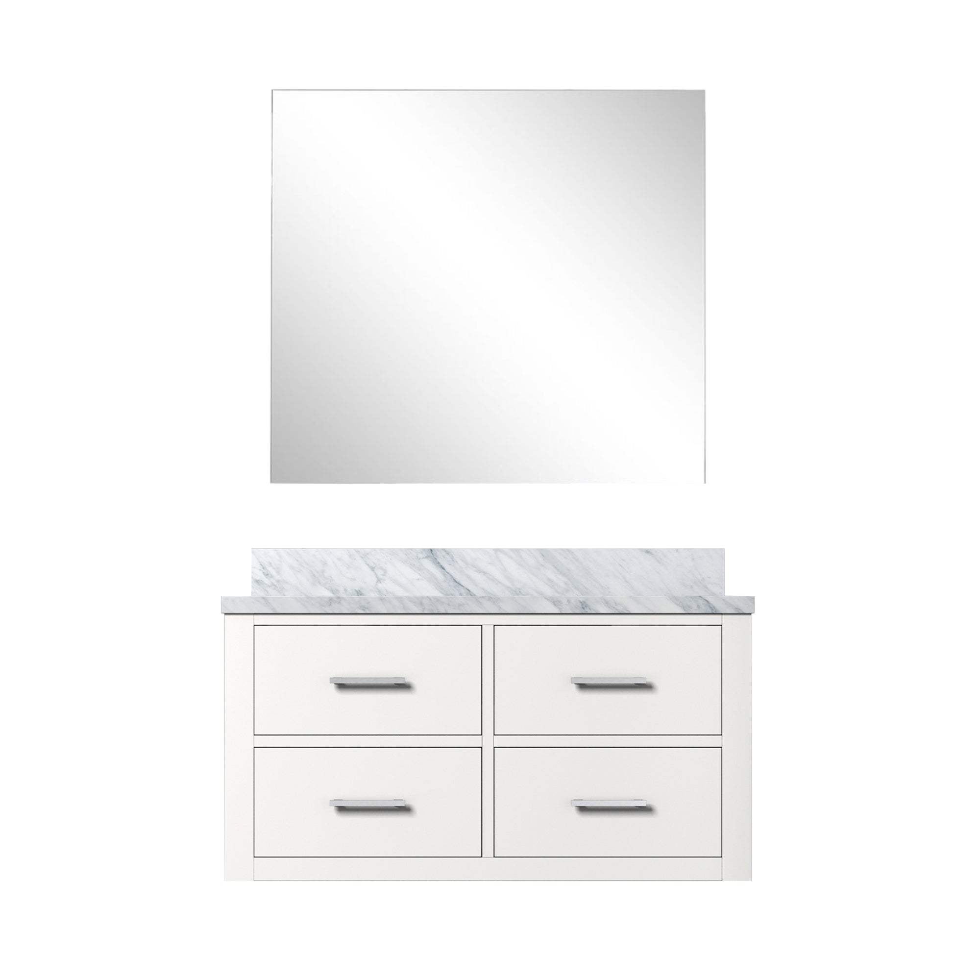 Castor 36 in W x 22 in D White Single Bath Vanity