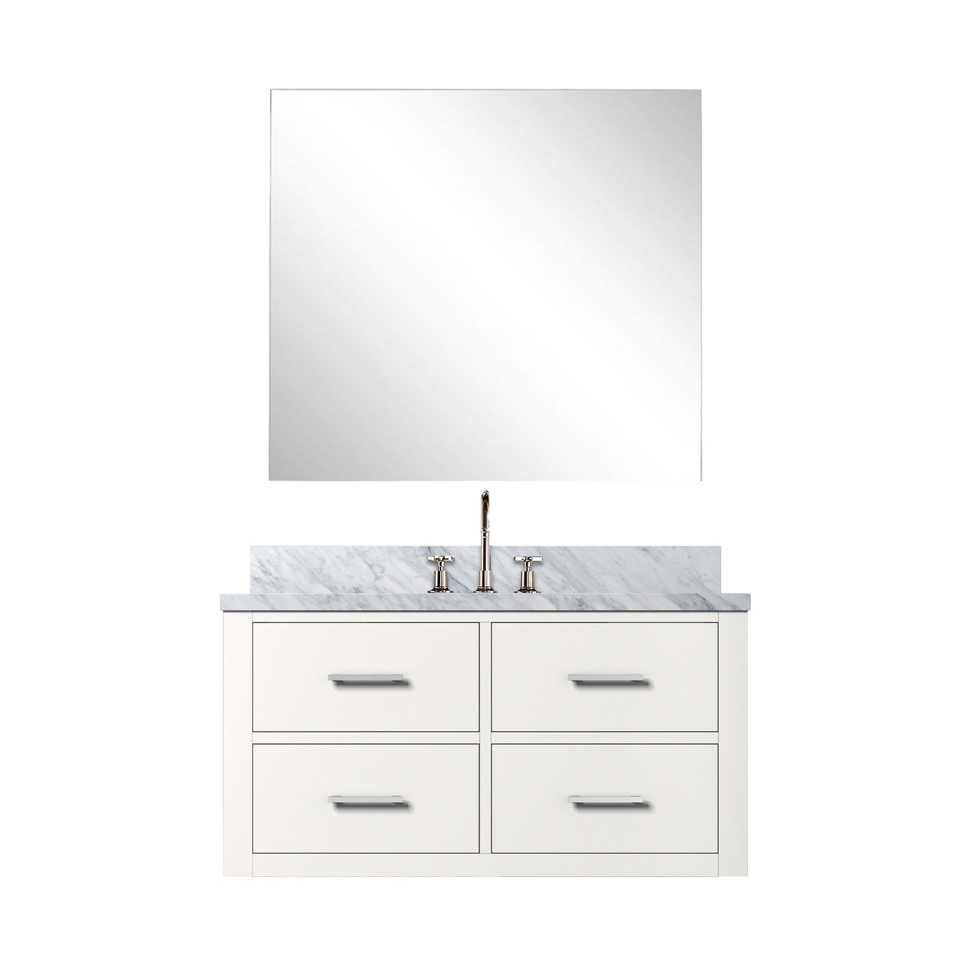 Castor 36 in W x 22 in D White Single Bath Vanity