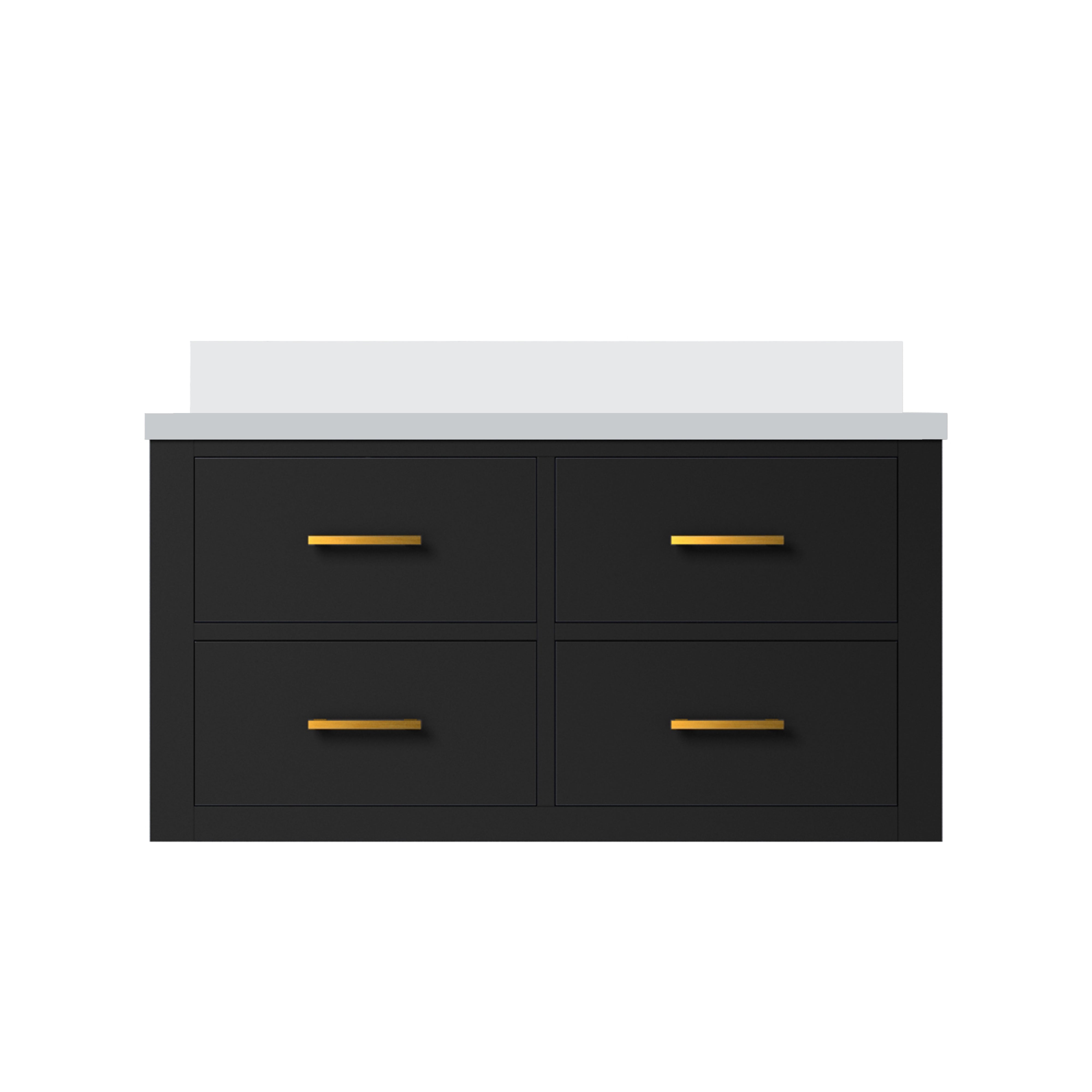 Castor 36 in W x 22 in D Black Double Bath Vanity