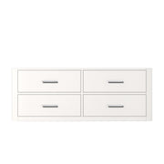 Castor 48 in W x 22 in D White Single Bath Vanity