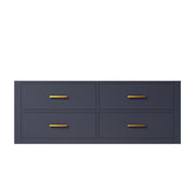 Castor 48 in W x 22 in D Blue Single Bath Vanity