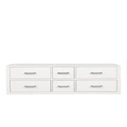 Castor 72 in W x 22 in D White Double Bath Vanity