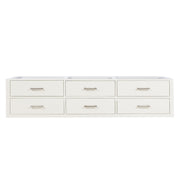 Castor 80 in W x 22 in D White Double Bath Vanity