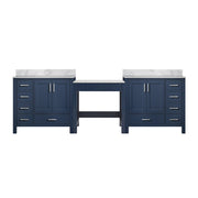 Coraline 102 in W x 22 in D Navy Blue Double Bath Vanity