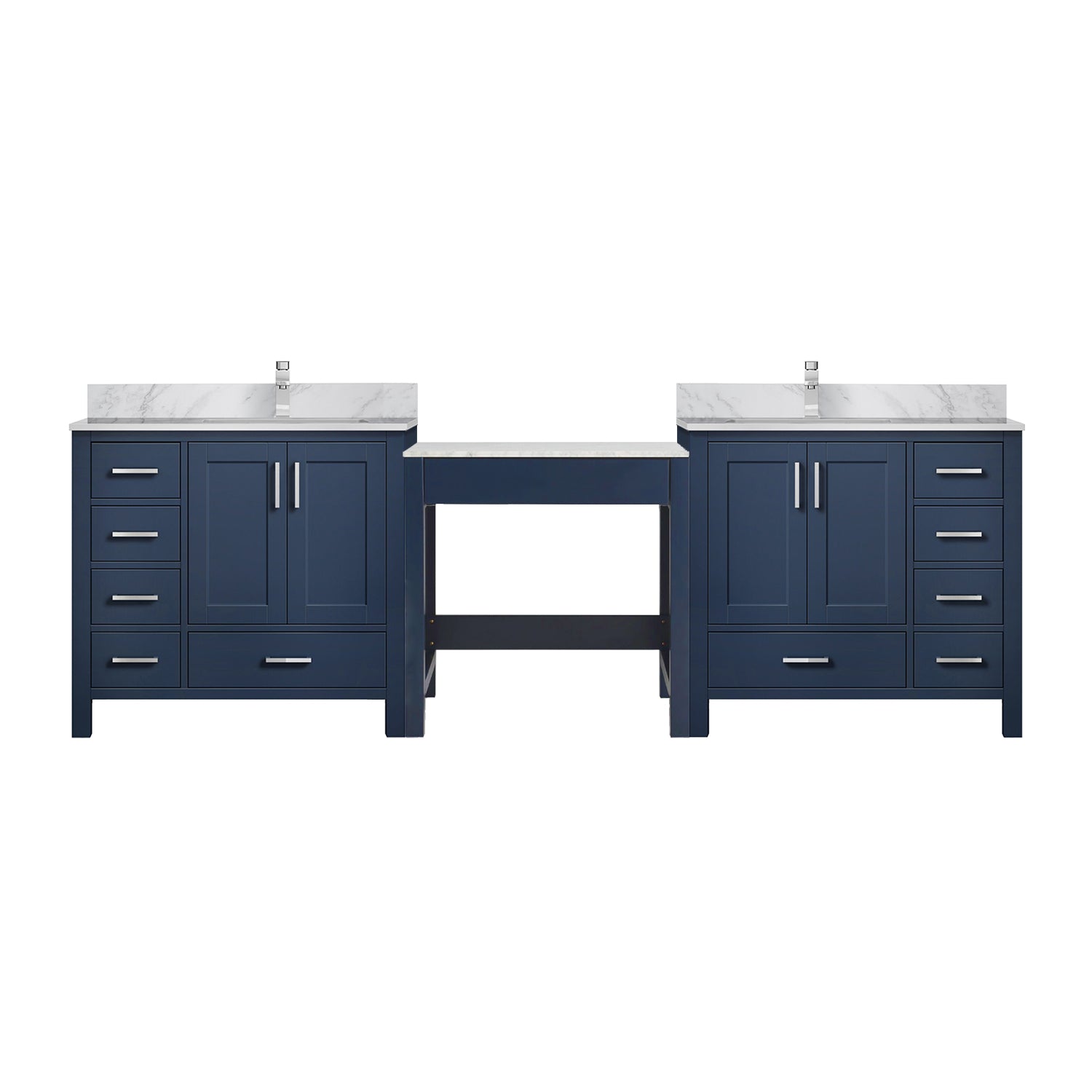 Coraline 102 in W x 22 in D Navy Blue Double Bath Vanity