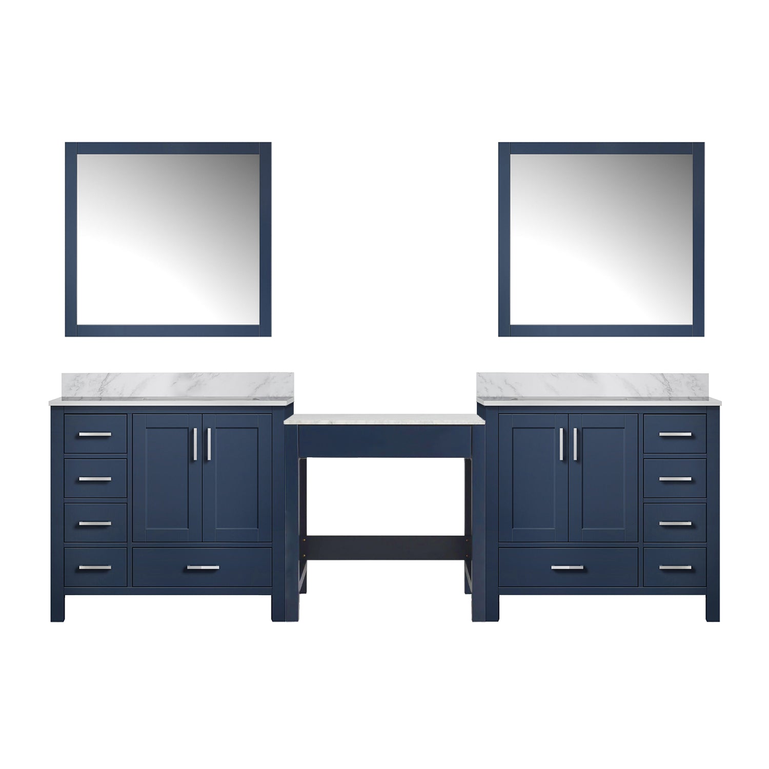 Coraline 102 in W x 22 in D Navy Blue Double Bath Vanity