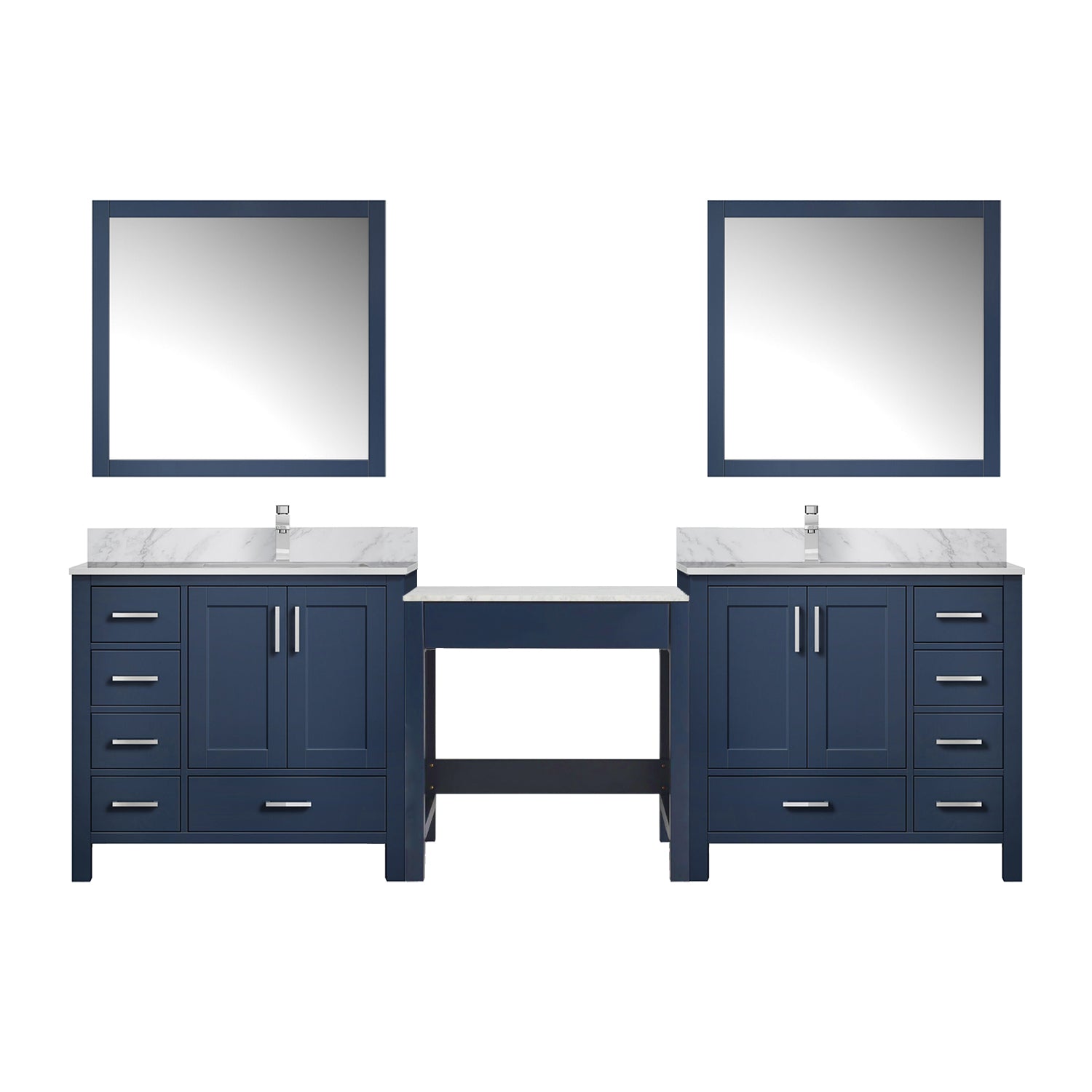Coraline 102 in W x 22 in D Navy Blue Double Bath Vanity