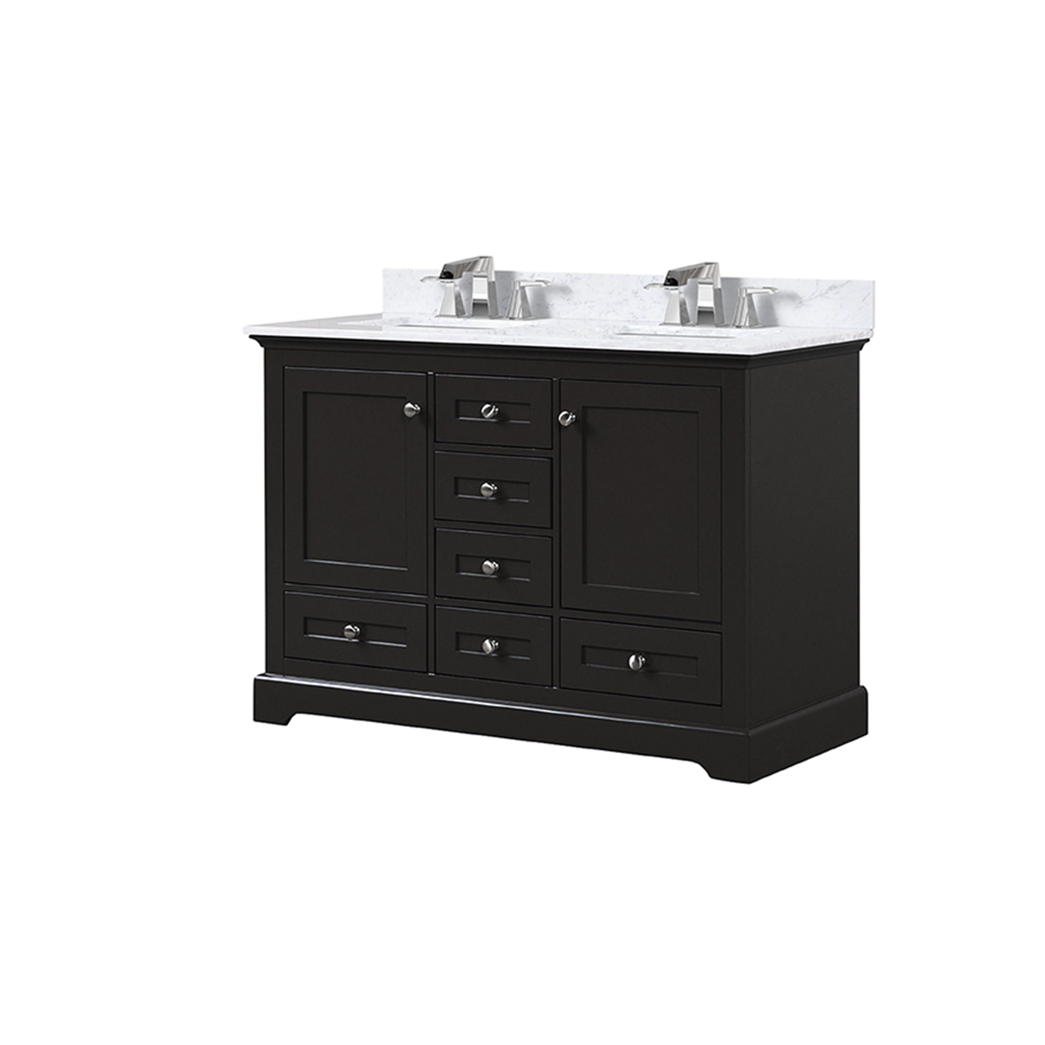 Dukes 48 in. W x 22 in. D Espresso Double Bath Vanity