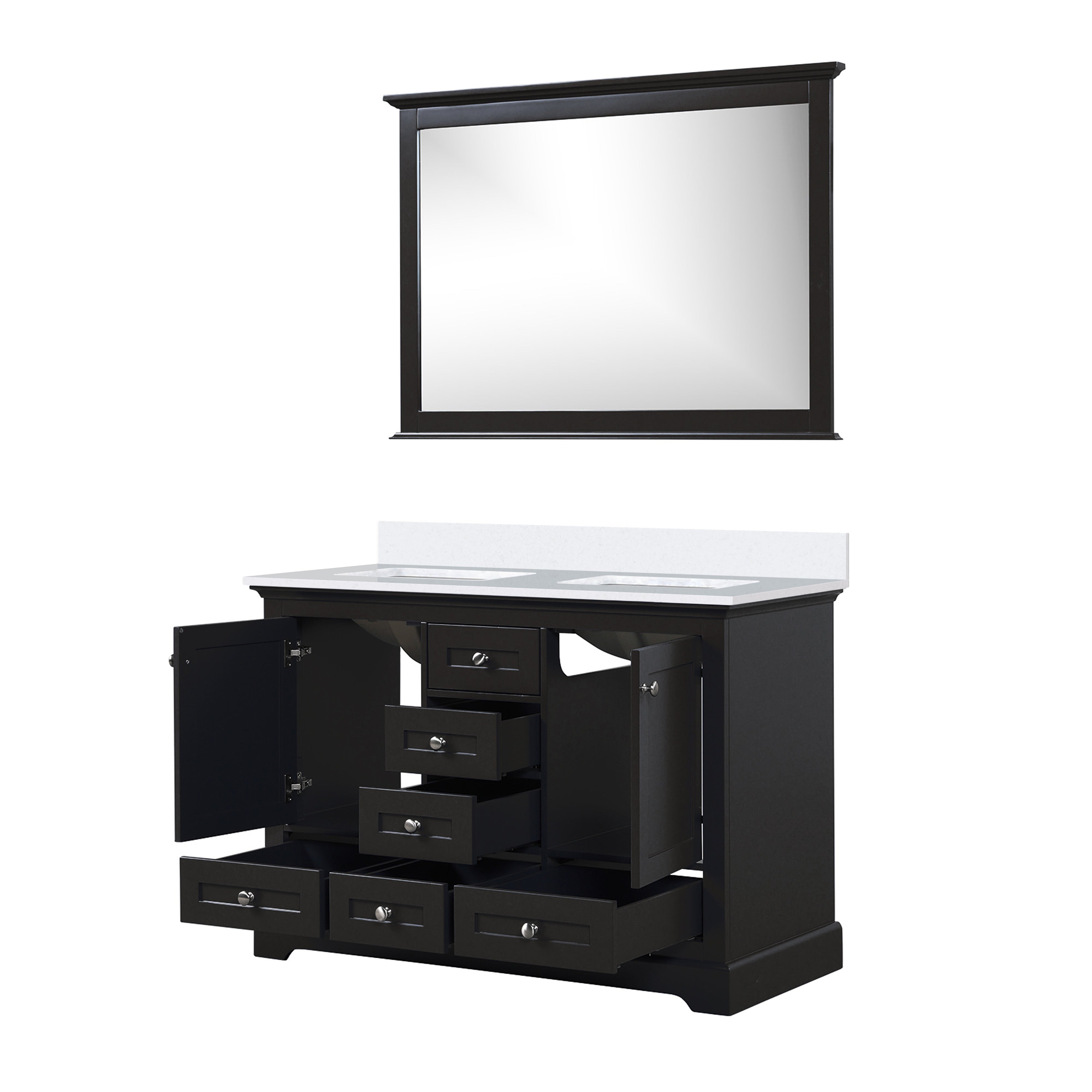 Dukes 48 in. W x 22 in. D Espresso Double Bath Vanity