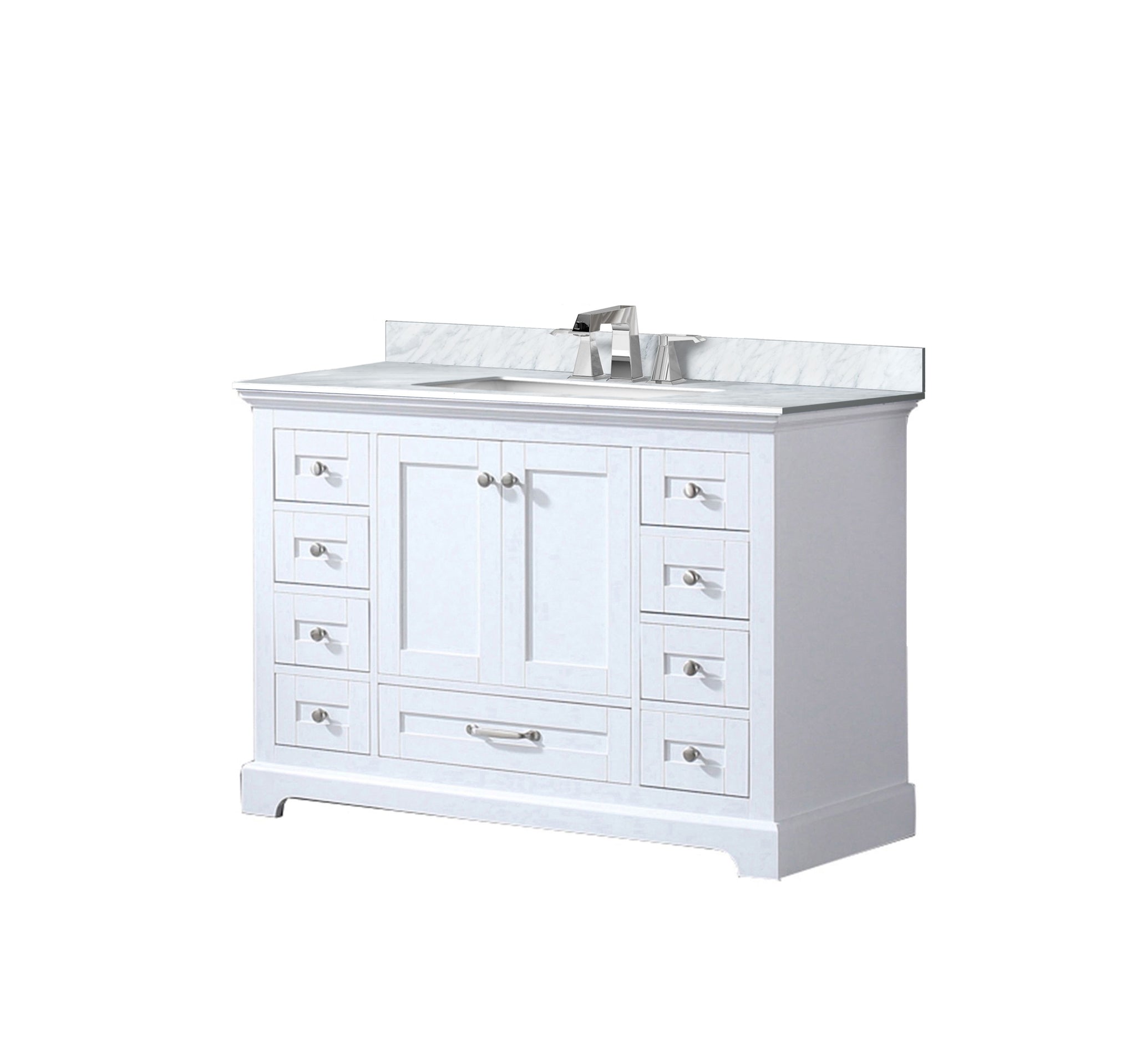 Dukes 48 in. W x 22 in. D White Single Bath Vanity