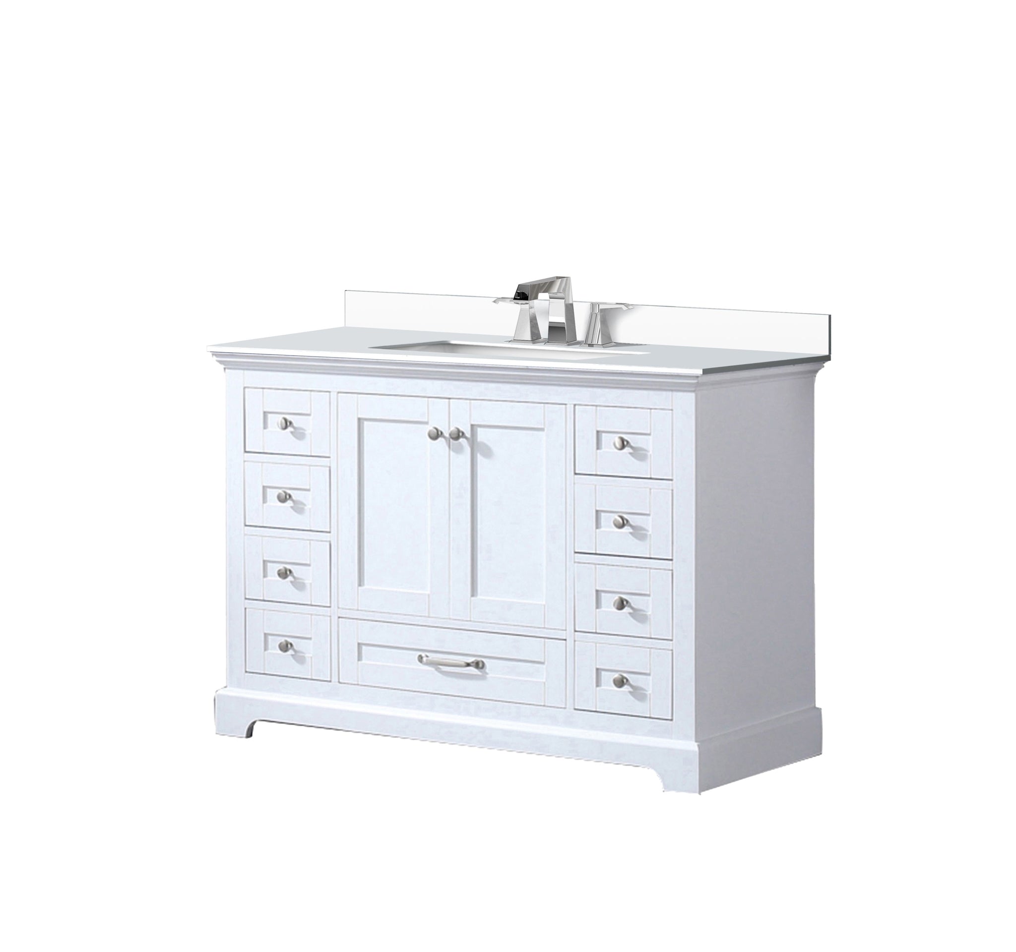 Dukes 48 in. W x 22 in. D White Single Bath Vanity