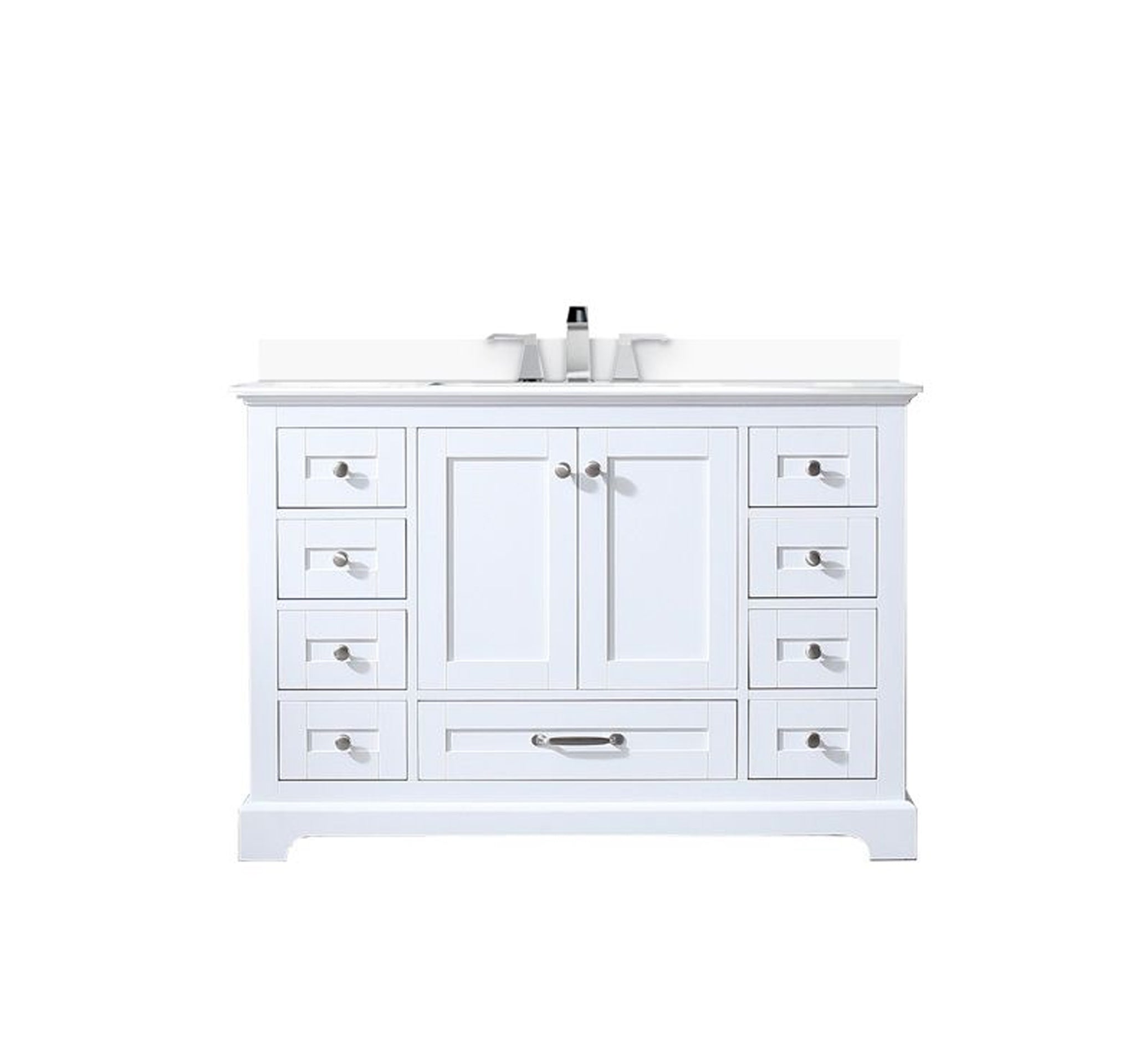 Dukes 48 in. W x 22 in. D White Single Bath Vanity