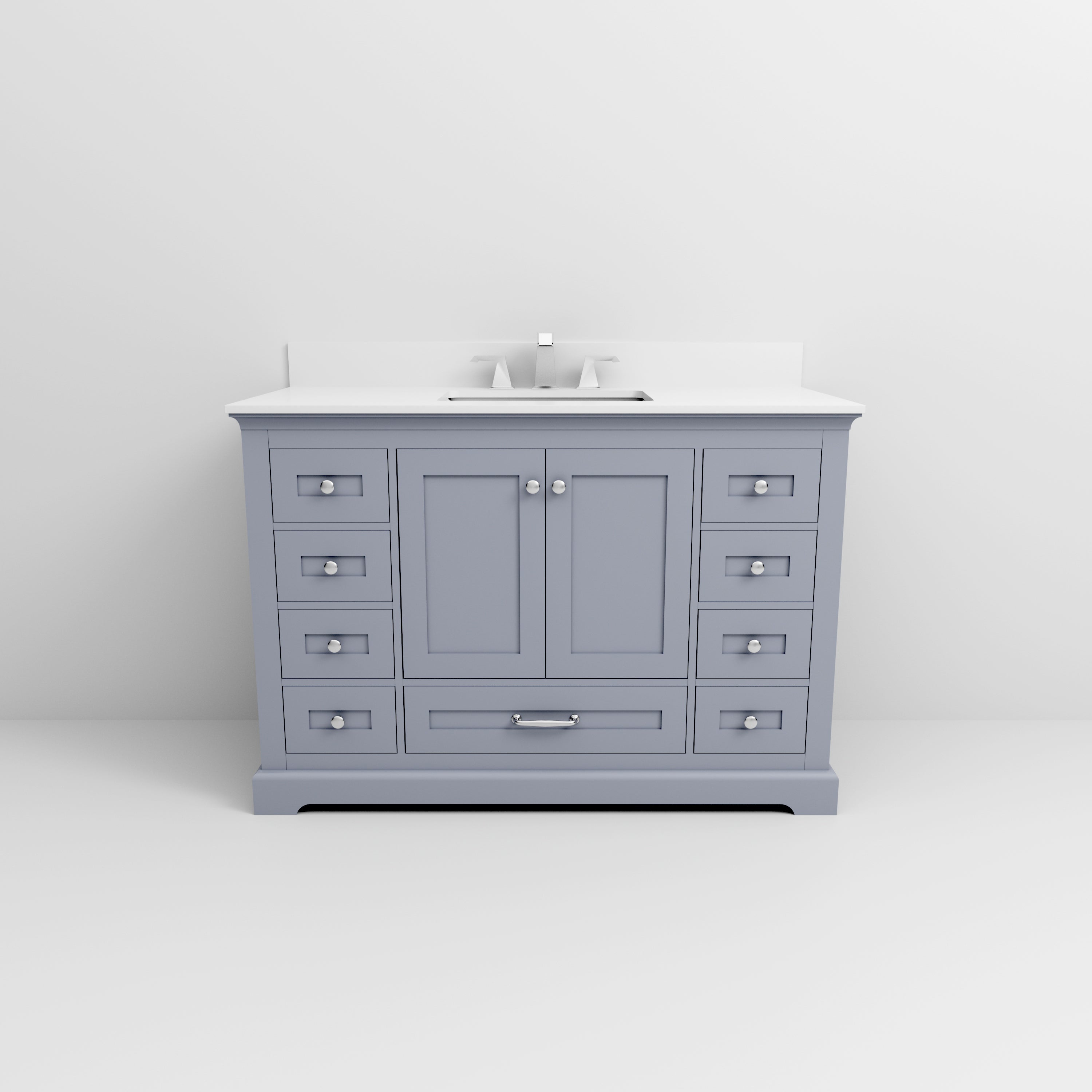 Dukes 48 in. W x 22 in. D Dark Grey Single Bath Vanity