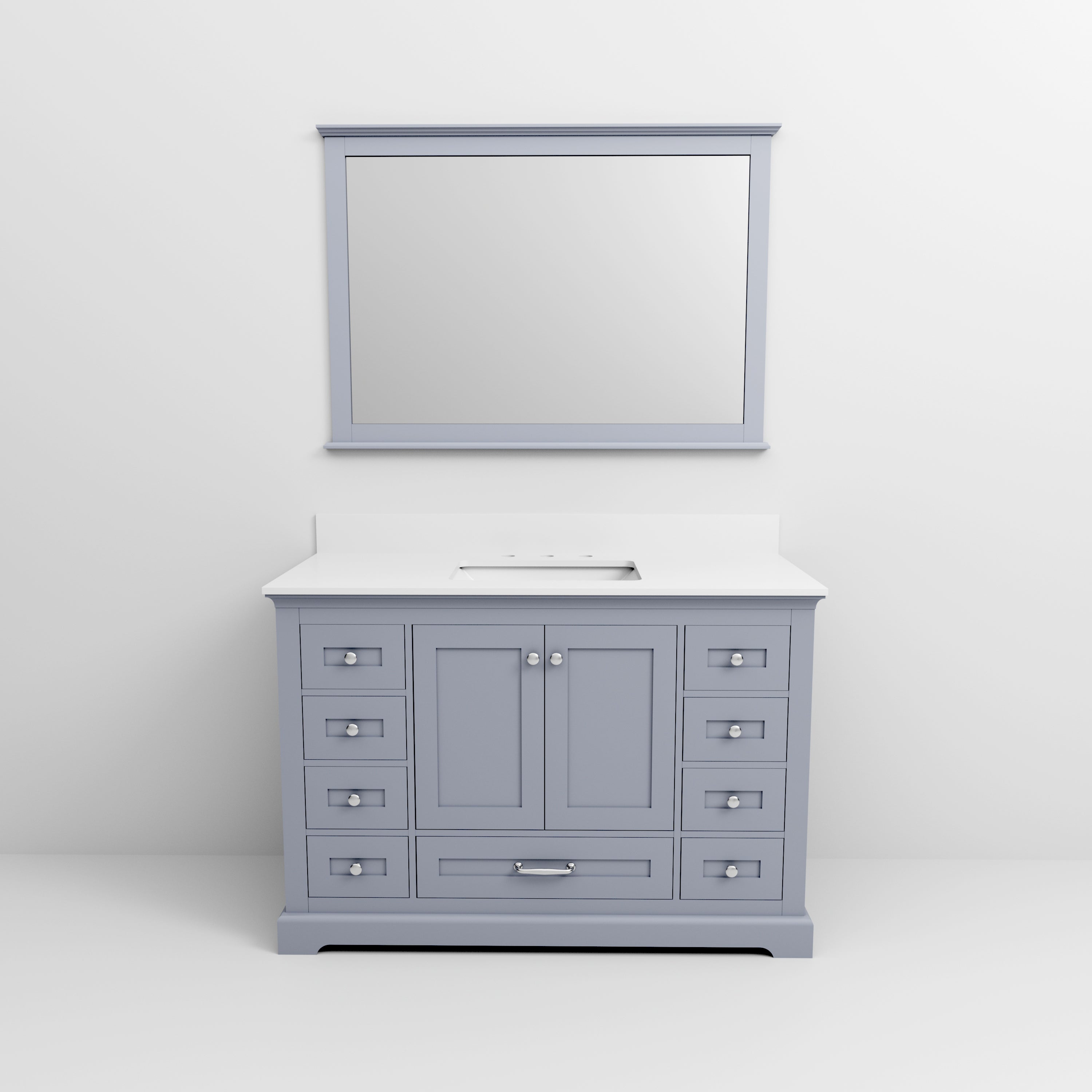 Dukes 48 in. W x 22 in. D Dark Grey Single Bath Vanity