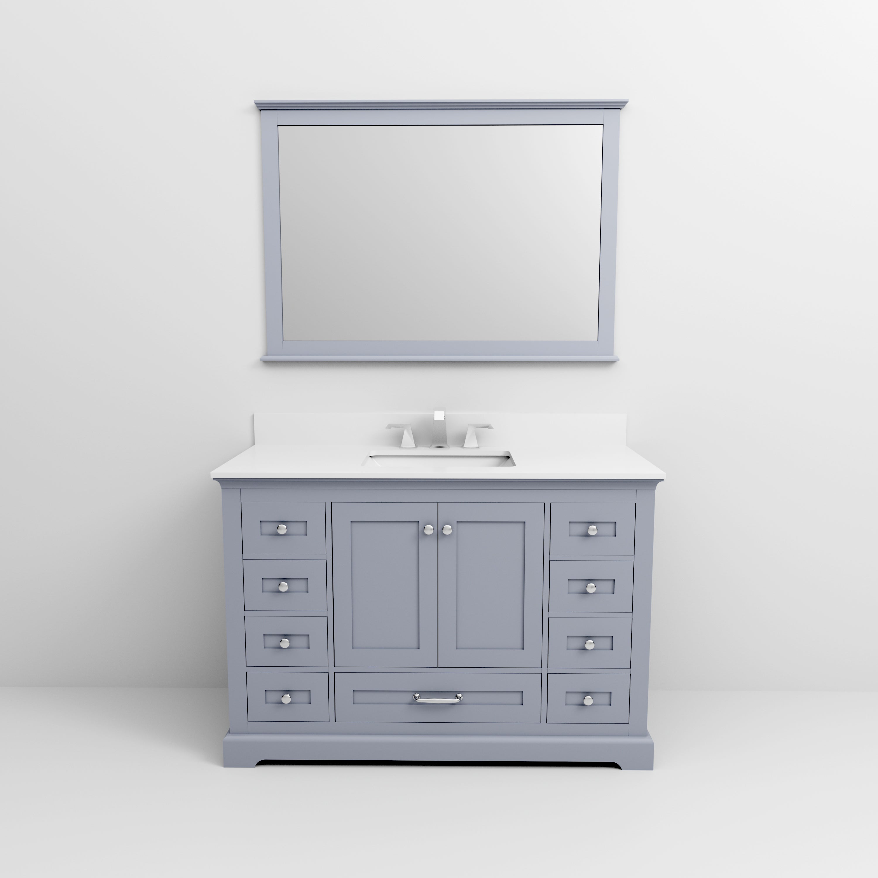 Dukes 48 in. W x 22 in. D Dark Grey Single Bath Vanity