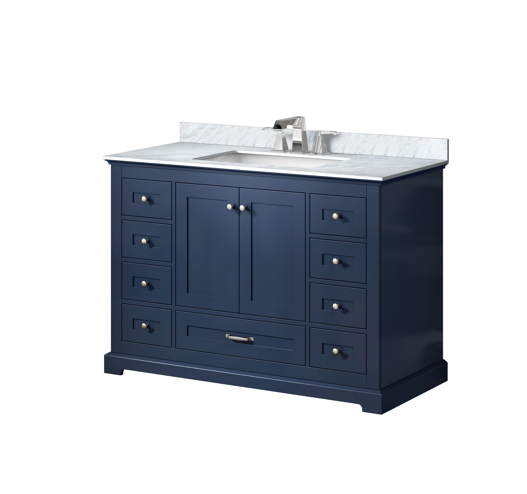 Dukes 48 in. W x 22 in. D Navy Blue Single Bath Vanity