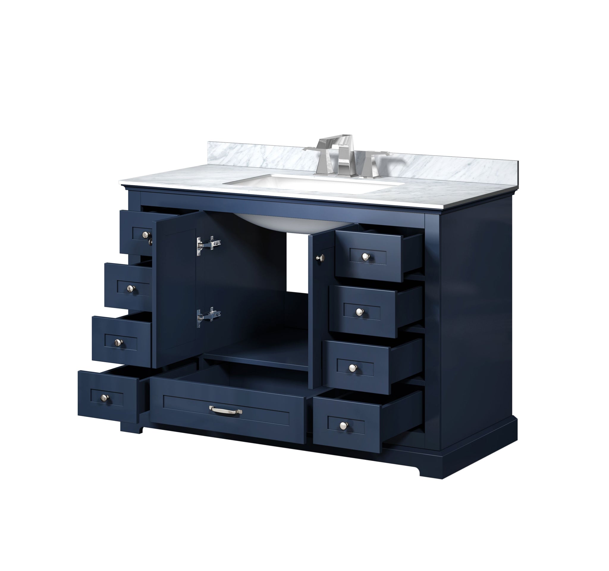Dukes 48 in. W x 22 in. D Navy Blue Single Bath Vanity