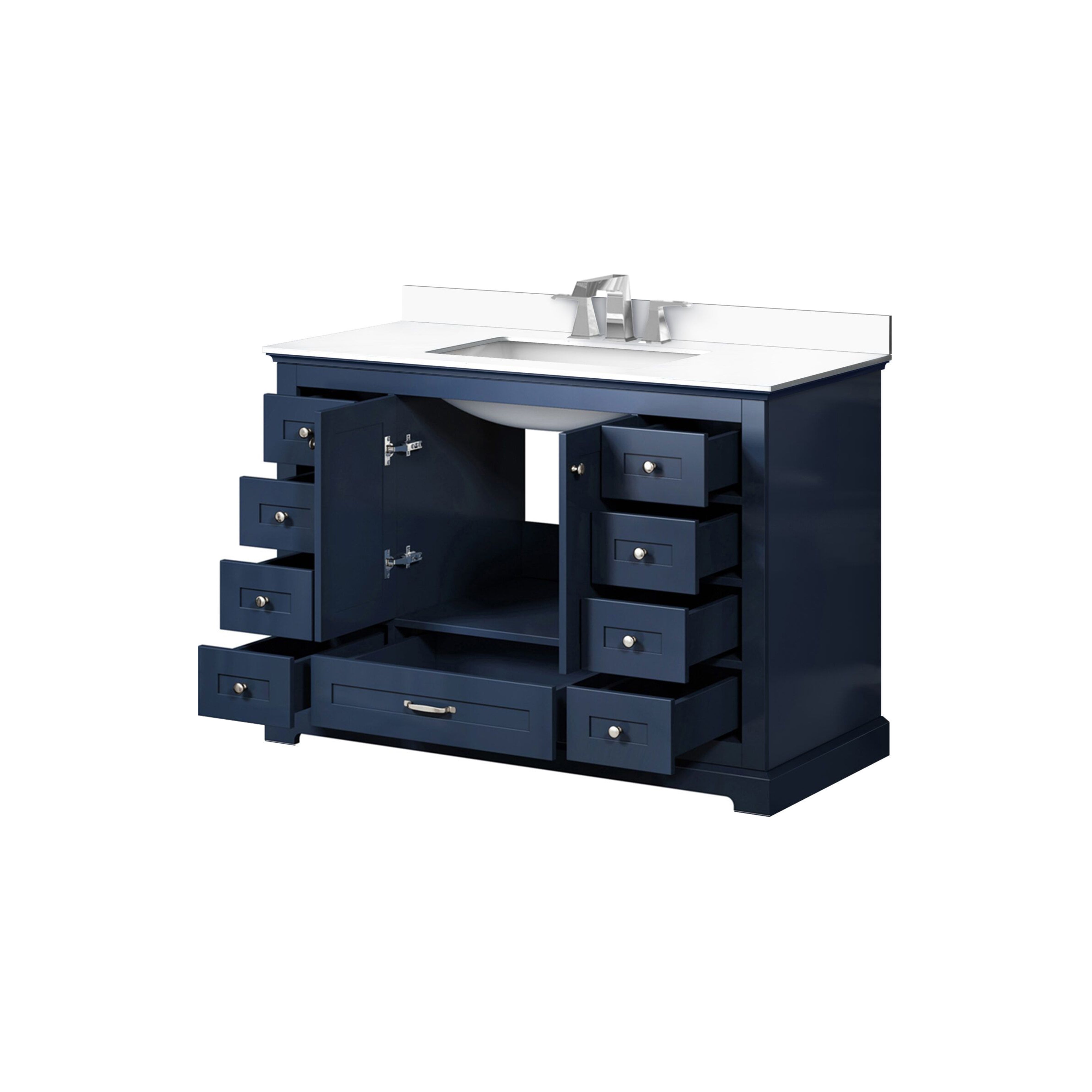 Dukes 48 in. W x 22 in. D Navy Blue Single Bath Vanity