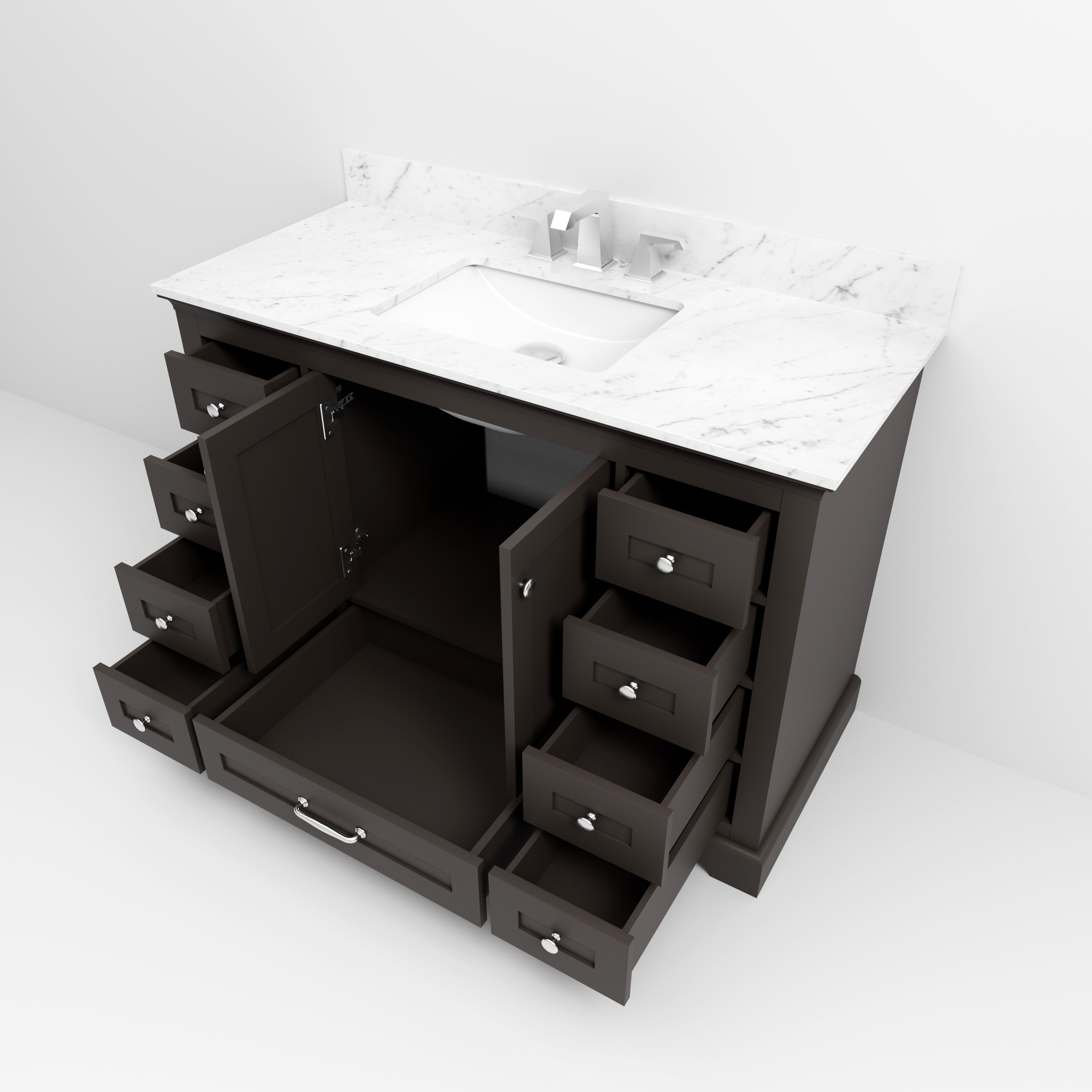 Dukes 48 in. W x 22 in. D Espresso Single Bath Vanity