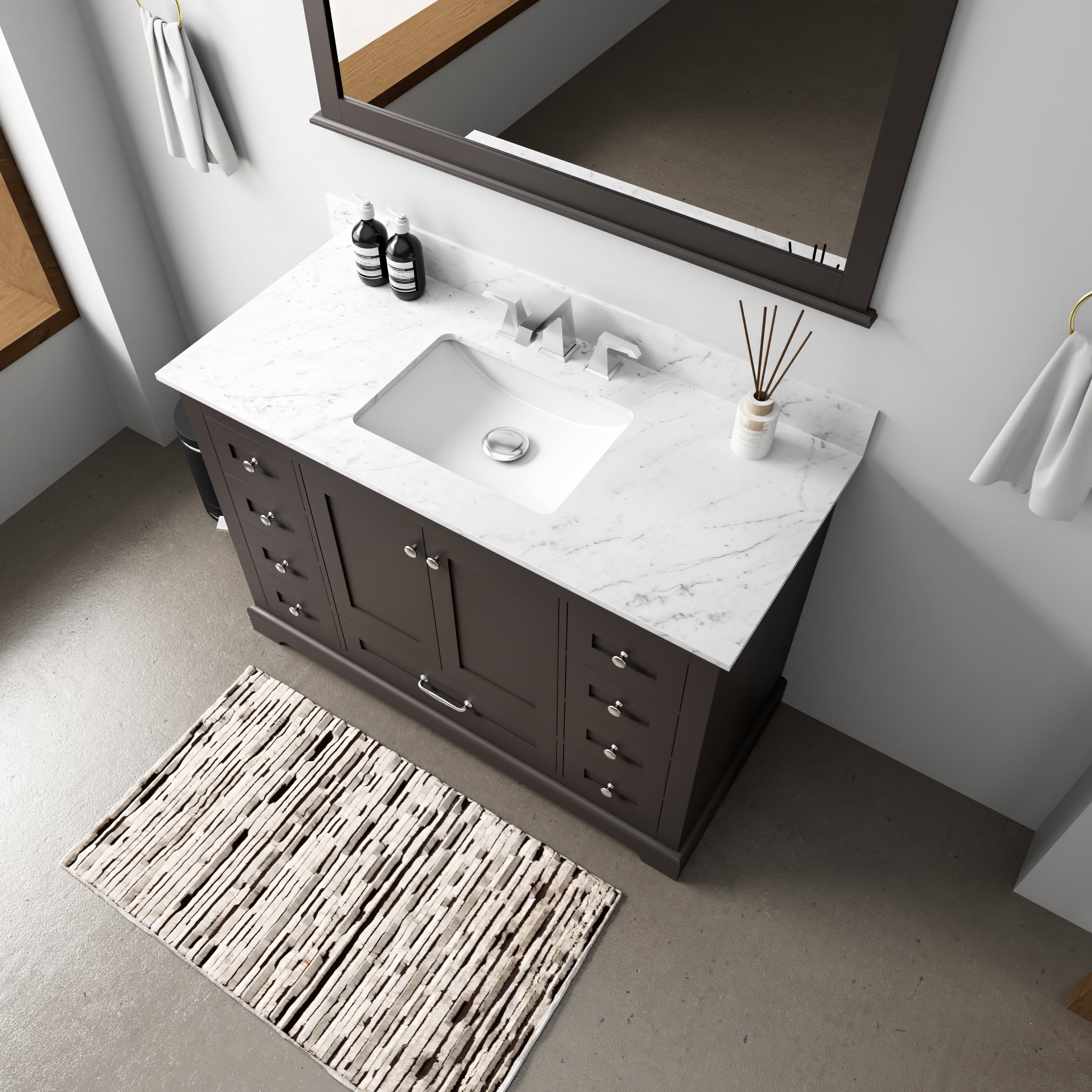Dukes 48 in. W x 22 in. D Espresso Single Bath Vanity