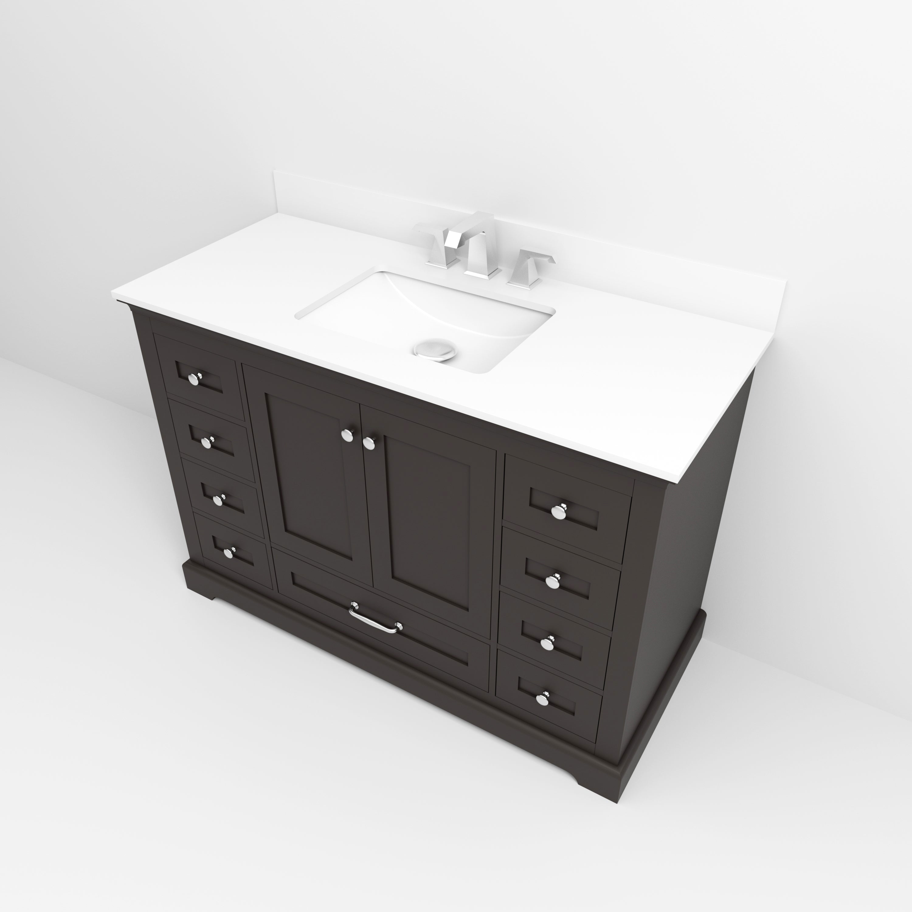 Dukes 48 in. W x 22 in. D Espresso Single Bath Vanity