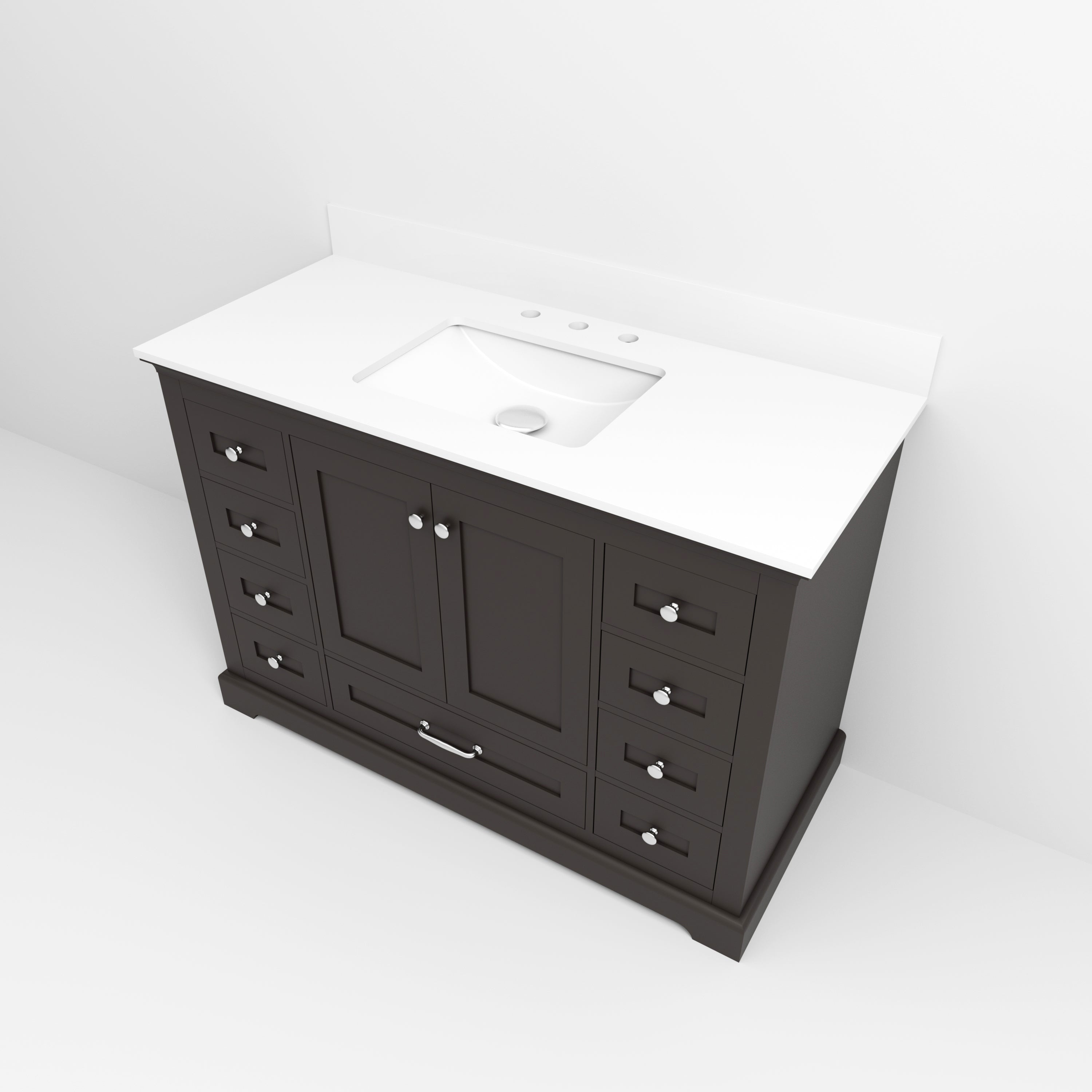 Dukes 48 in. W x 22 in. D Espresso Single Bath Vanity