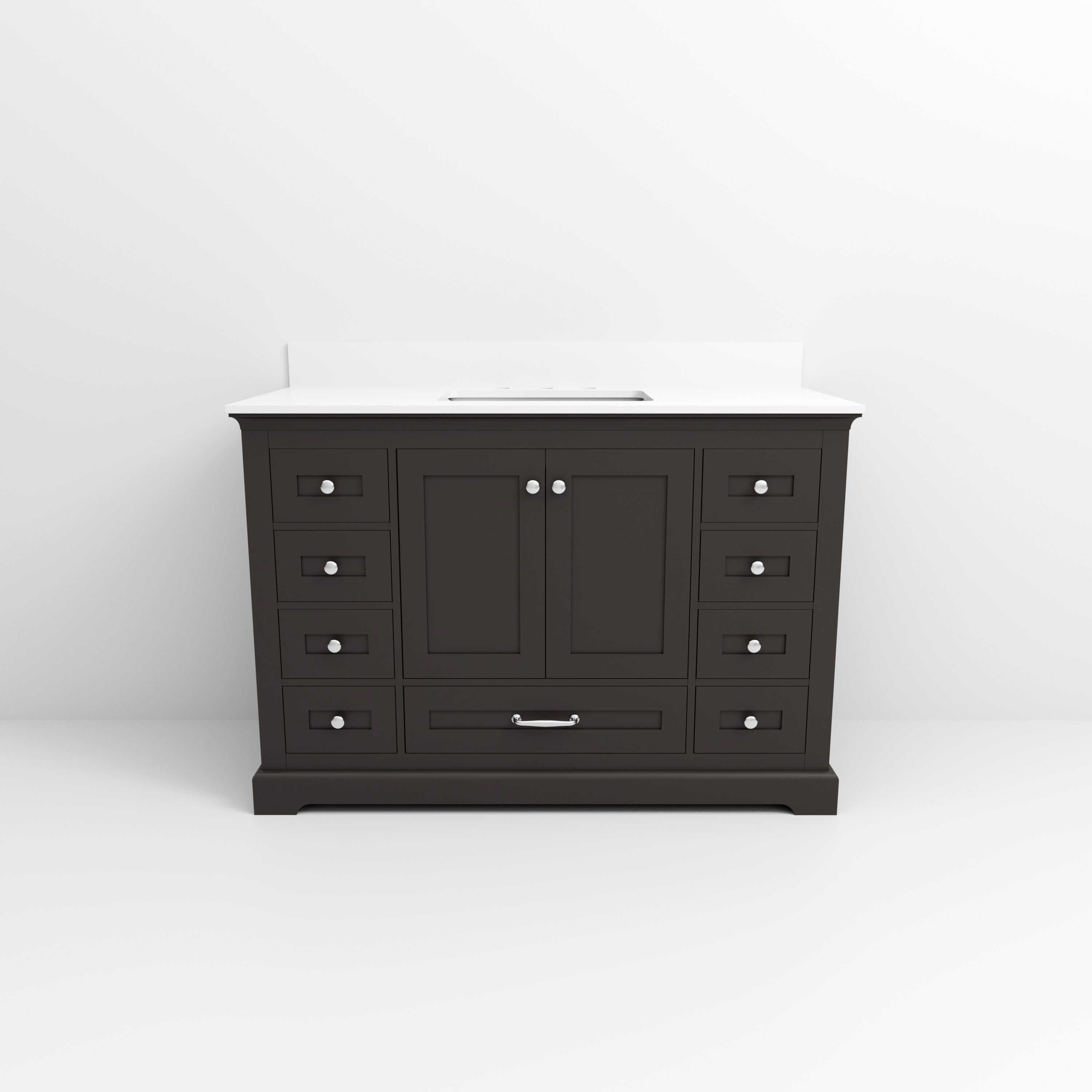 Dukes 48 in. W x 22 in. D Espresso Single Bath Vanity