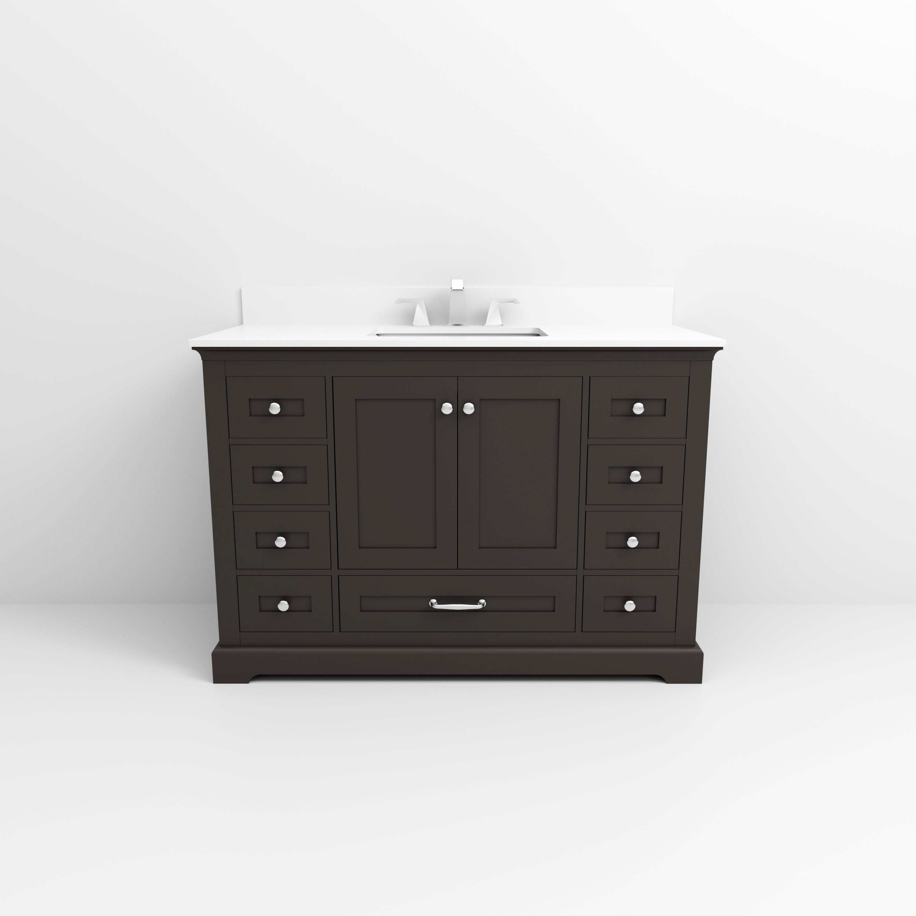 Dukes 48 in. W x 22 in. D Espresso Single Bath Vanity