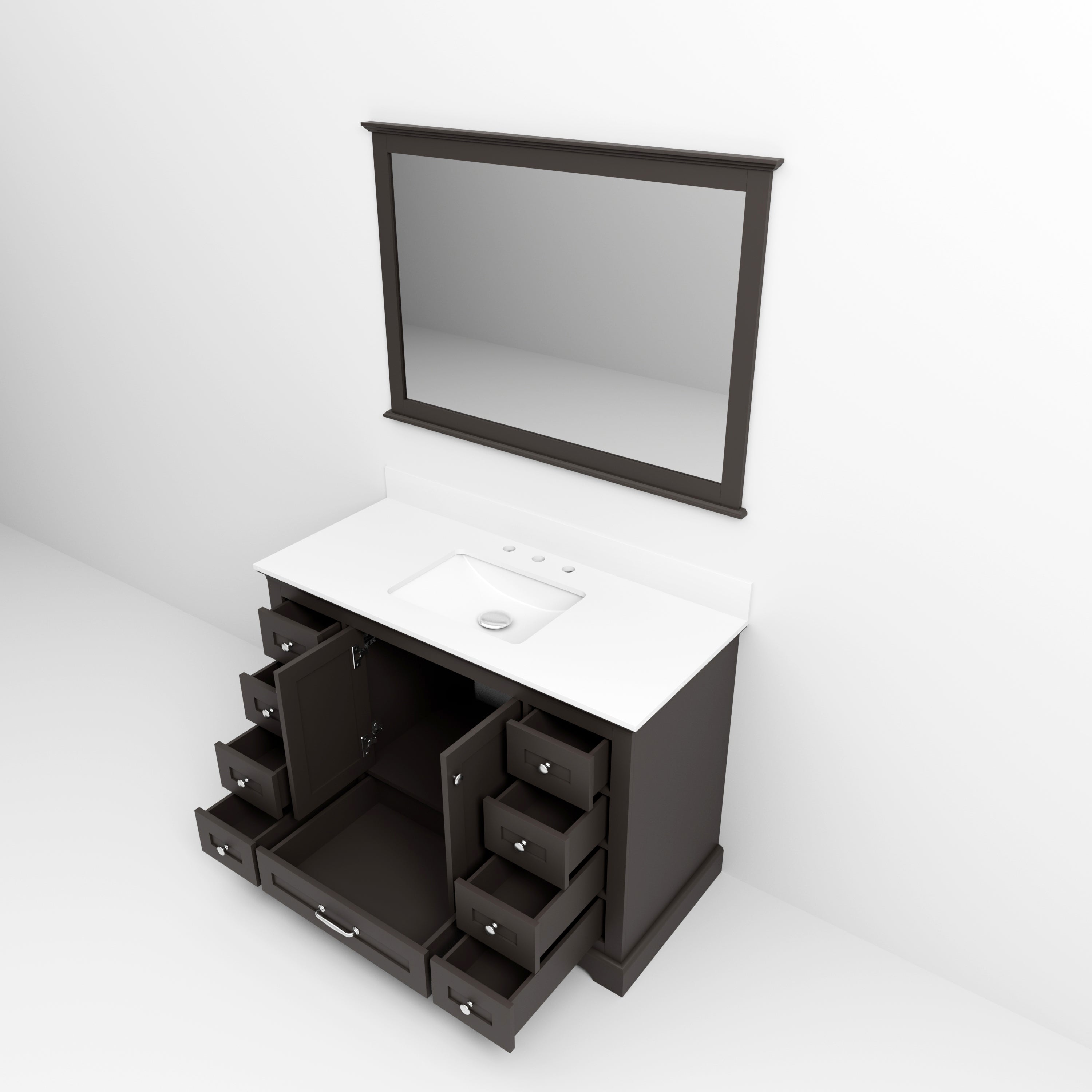 Dukes 48 in. W x 22 in. D Espresso Single Bath Vanity